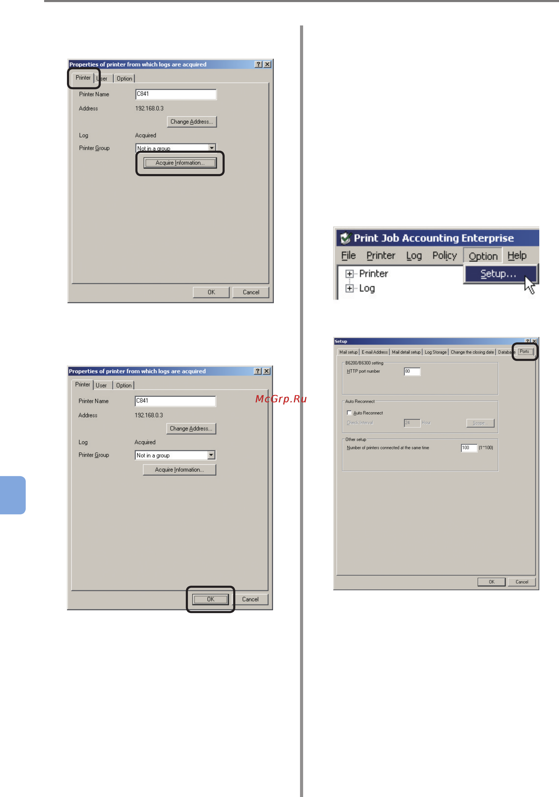 OKI C9800GA MFP [232/239] Changing the number of printers connected at the same time