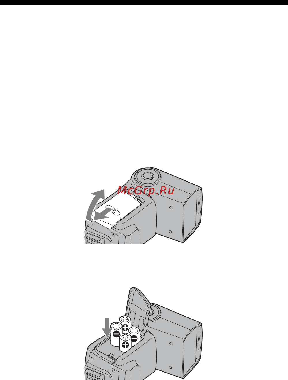 Sony HVL-F42AM [172/270] Установка батарей