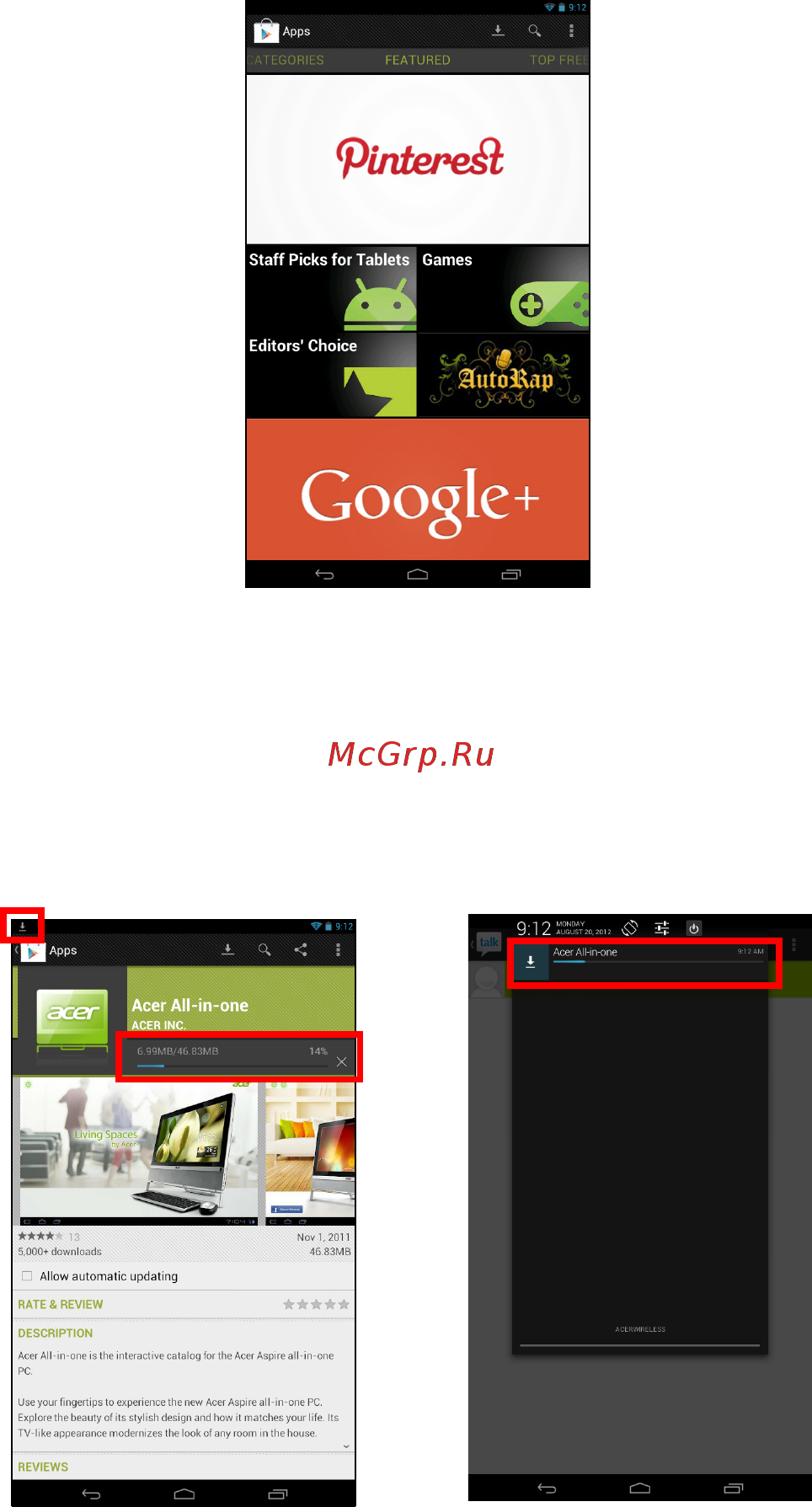 Acer Iconia A1-811 16 Gb 3G (NT.L1SEE.001) Инструкция по эксплуатации онлайн [31/61] 87263