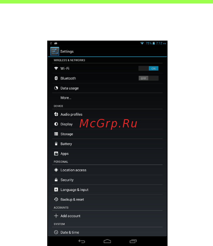Acer Iconia A1-811 16 Gb 3G (NT.L1SEE.001) [44/61] Беспр устройства и сети