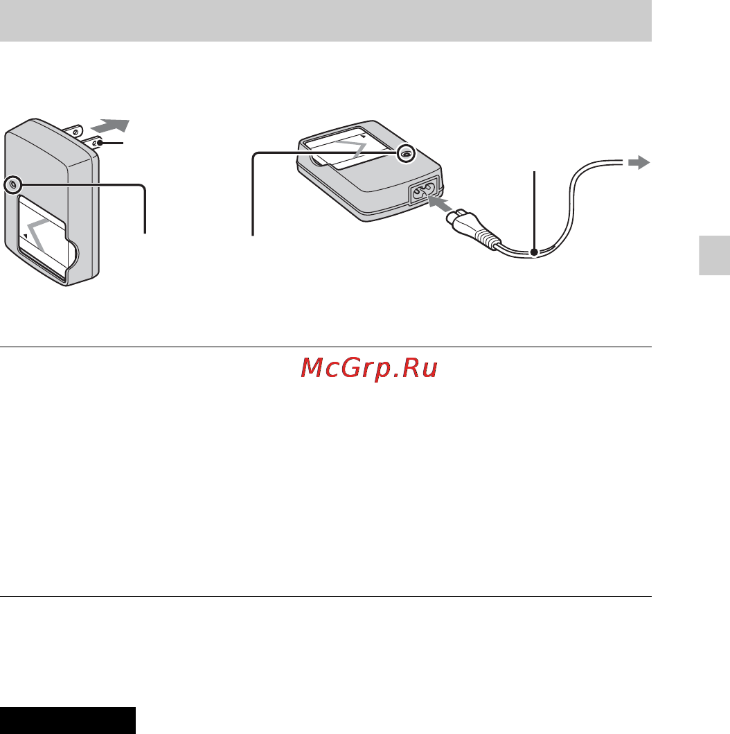Sony DSC-W580 [33/80] Зарядка батарейного блока