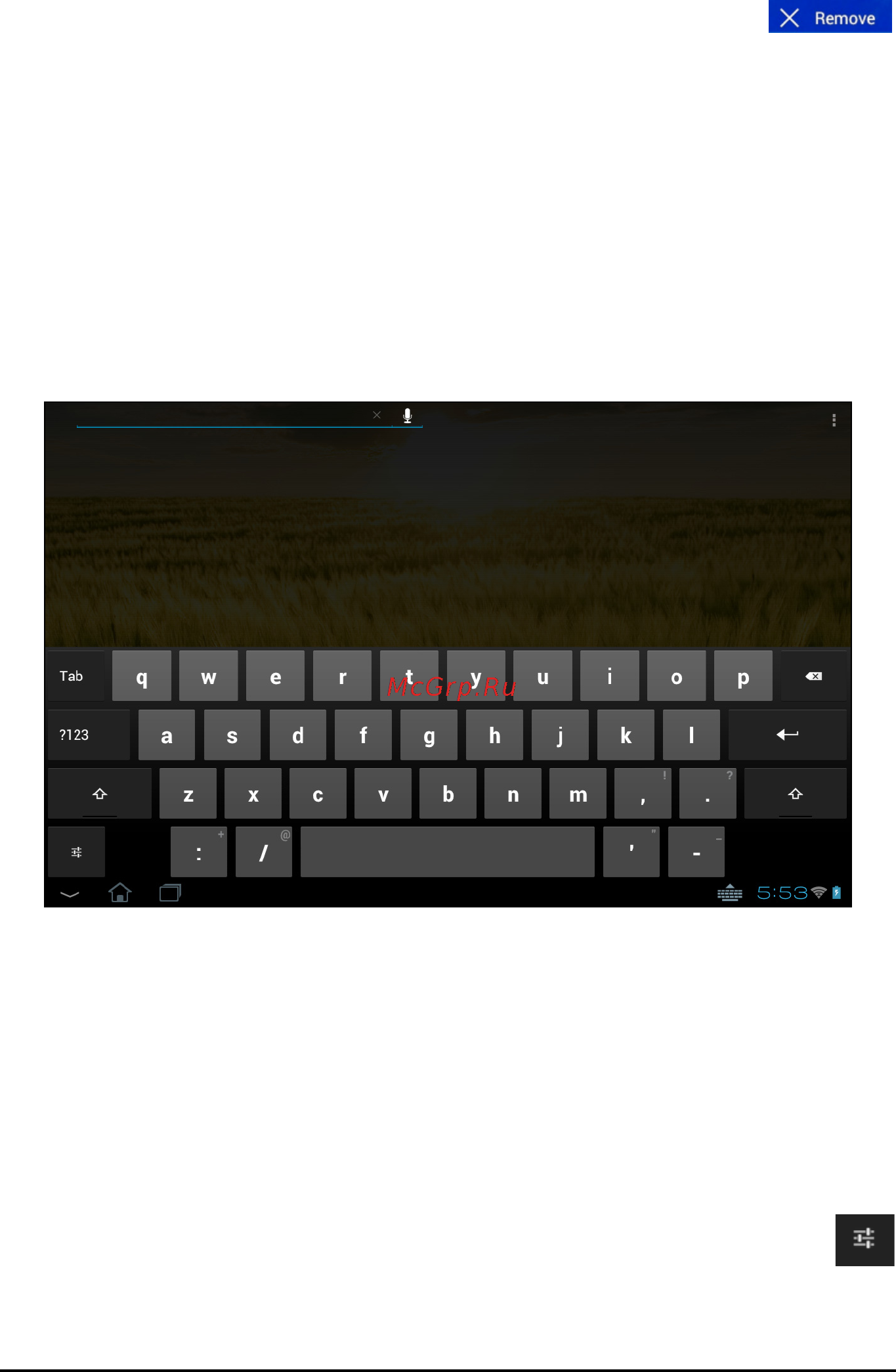 Acer Iconia Tab A211 16Gb Silver [21/65] Экранная клавиатура