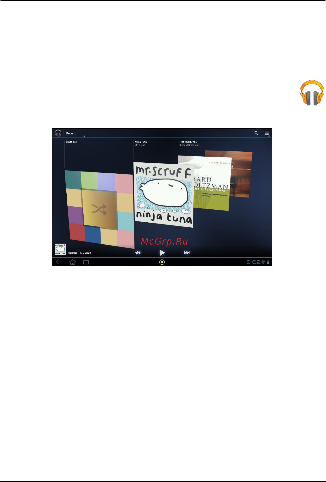 Acer Iconia Tab A211 16Gb 3G White [41/65] Воспроизведение музыки и видео