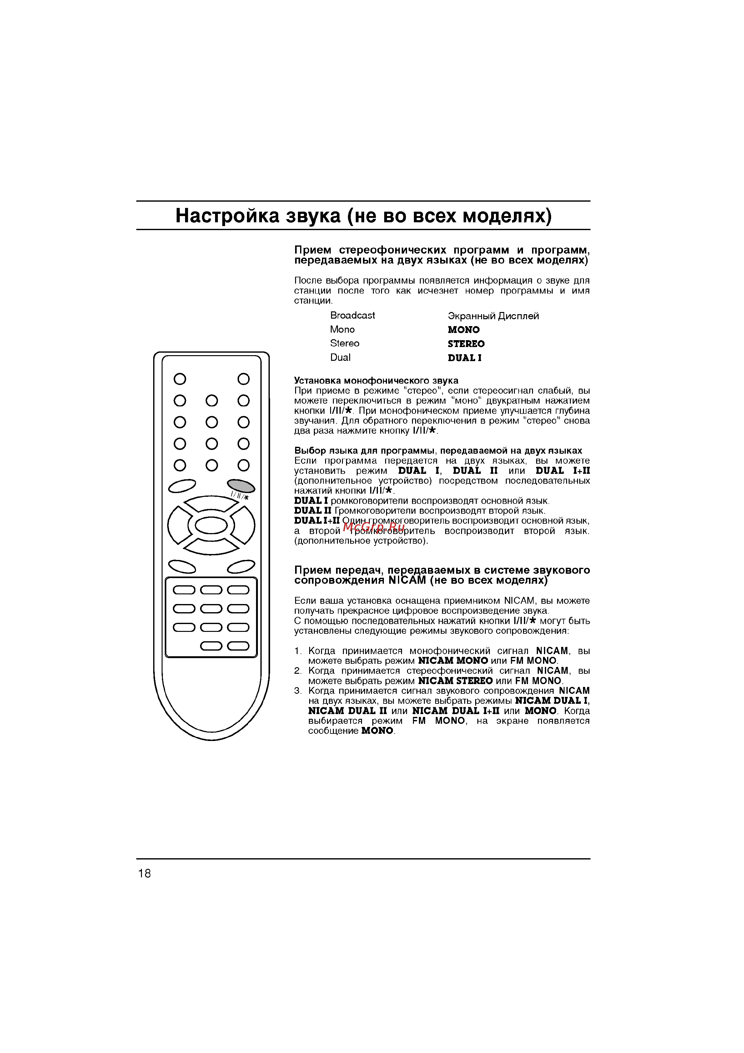 LG CF-20F60 Инструкция по эксплуатации онлайн [18/28] 39652
