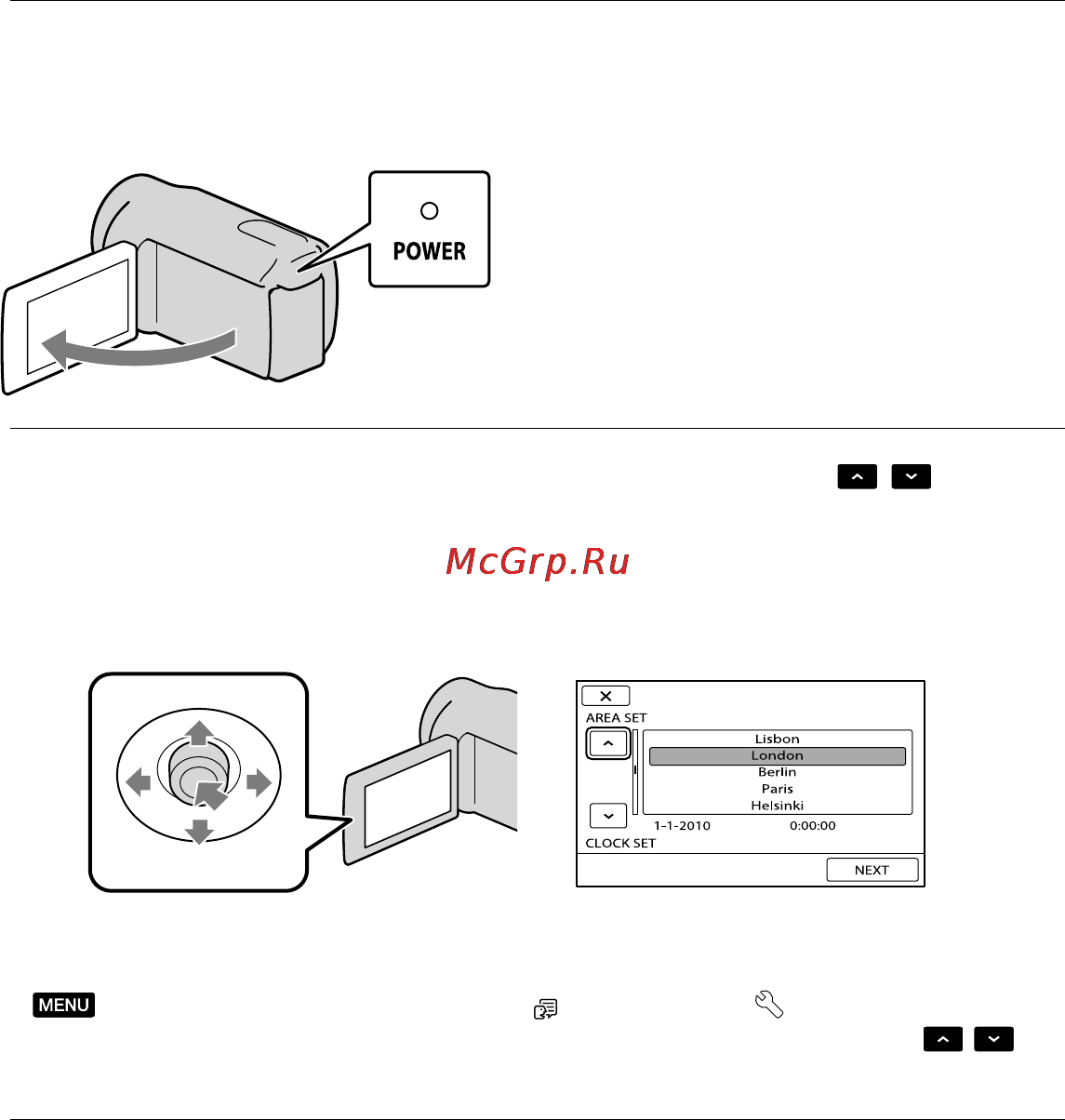 Sony DCR-SX20E [88/151] Крок 2 увімкнення живлення та встановлення дати й часу