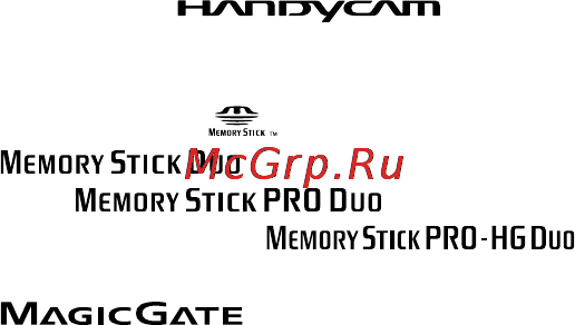 Sony DCR-SX45E Red [62/139] О товарных знаках
