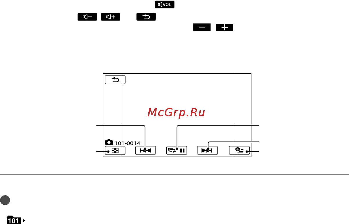 Sony DCR-SX45E Silver [92/139] Настроювання гучності звуку відтворення відеофрагментів
