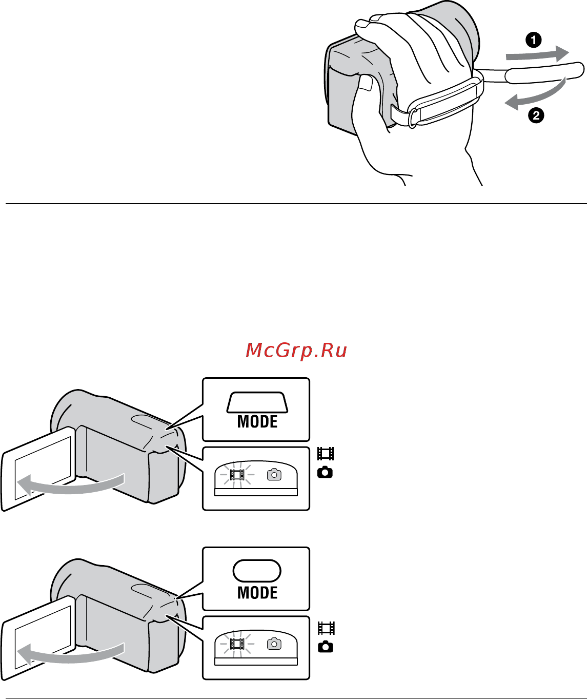 Sony HDR-CX110E Black [104/163] Відкрийте рк екран відеокамери