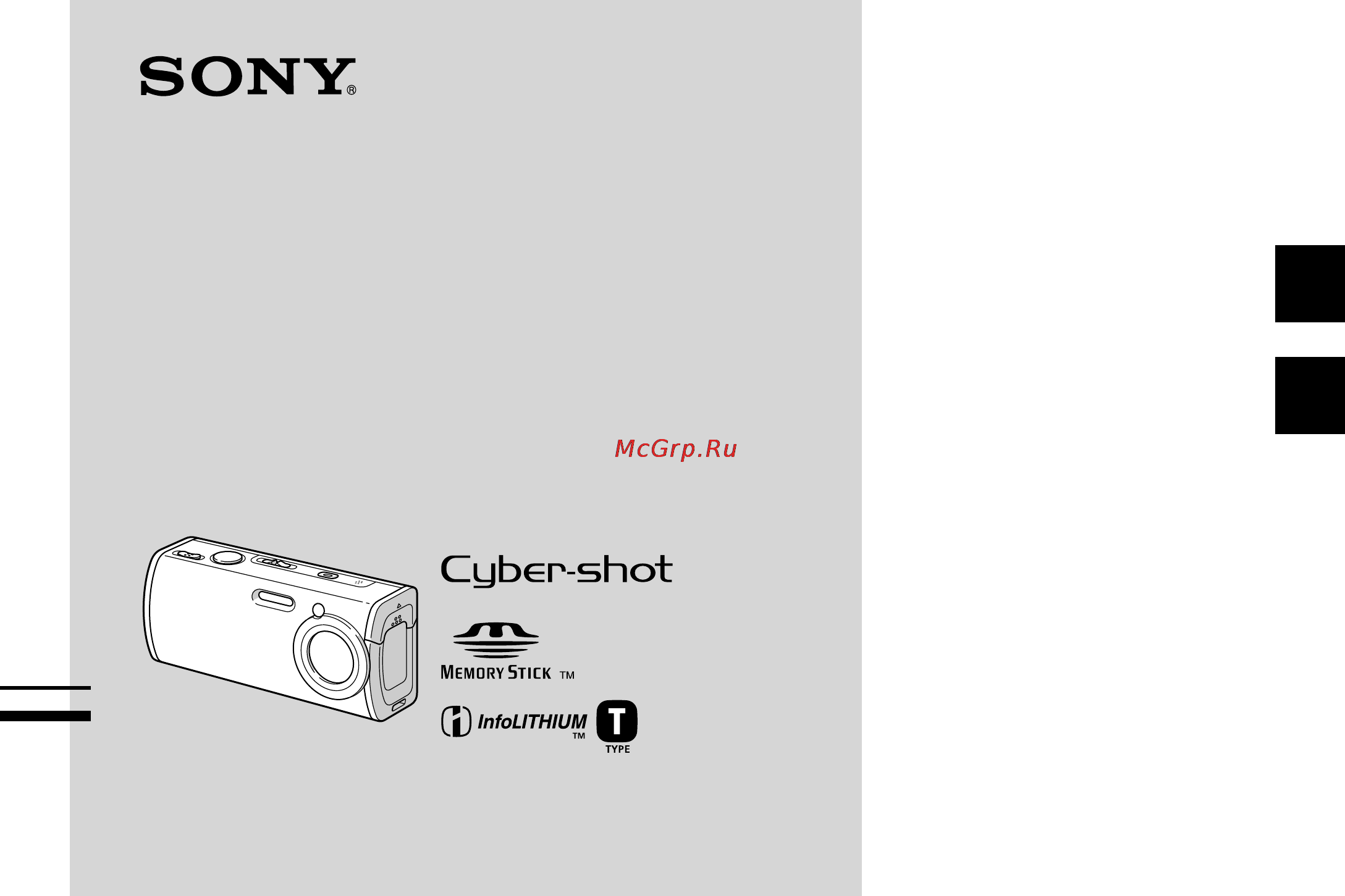 Sony Cyber-Shot DSC-L1 Инструкция по эксплуатации онлайн