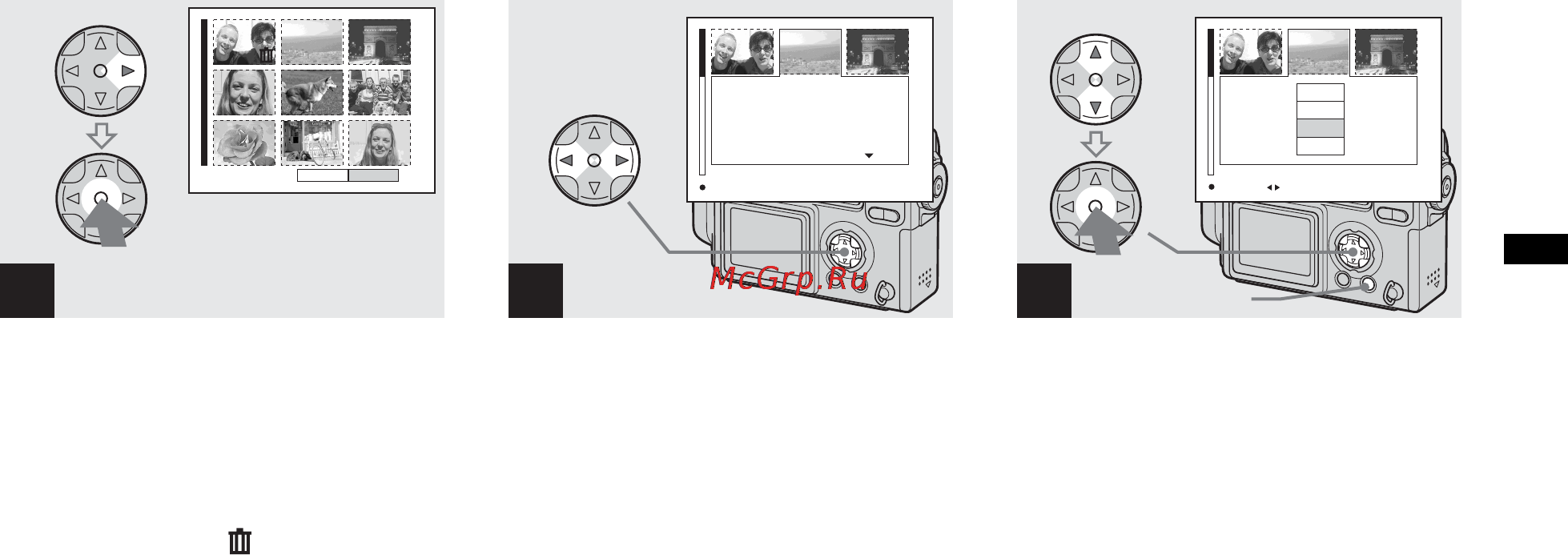 Sony Cyber-Shot DSC-FX77 [41/116] Deleting on the index triple image screen