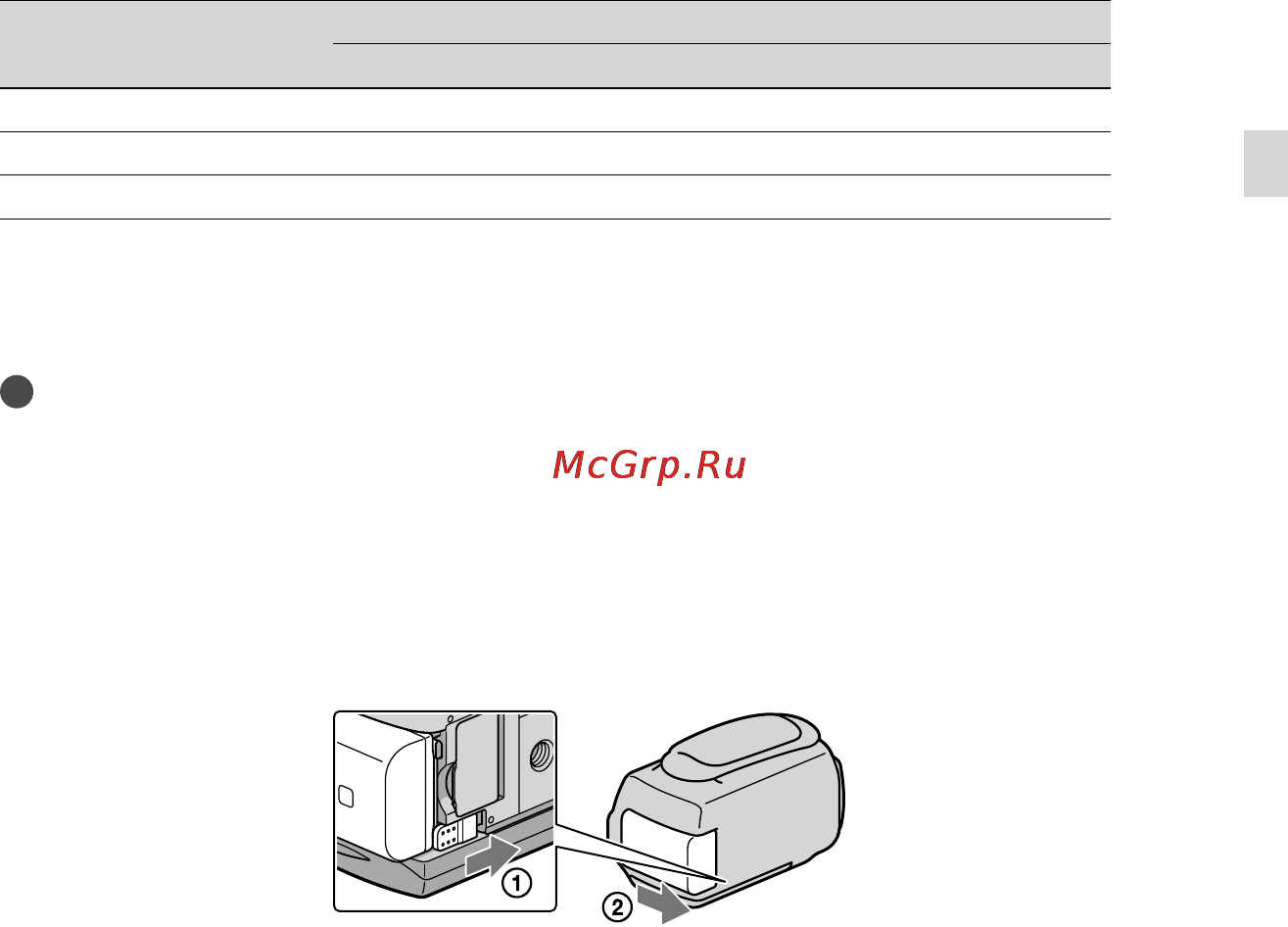 Sony HDR-CX360E [13/167] Время зарядки