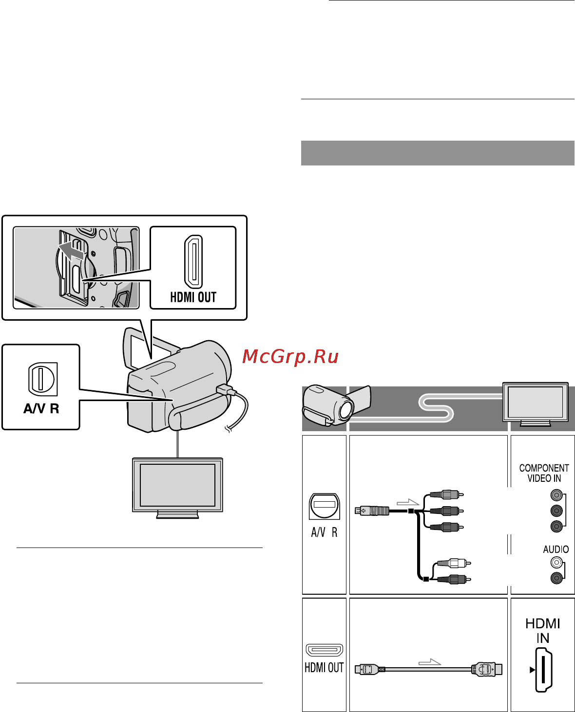 Sony HDR-CX560E [120/171] Відтворення зображень на екрані телевізора