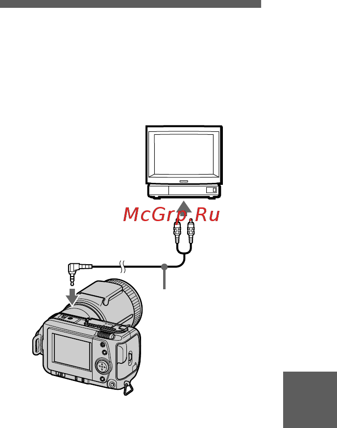Sony Cyber-Shot DSC-F505V [49/68] Viewing images on a tv screen
