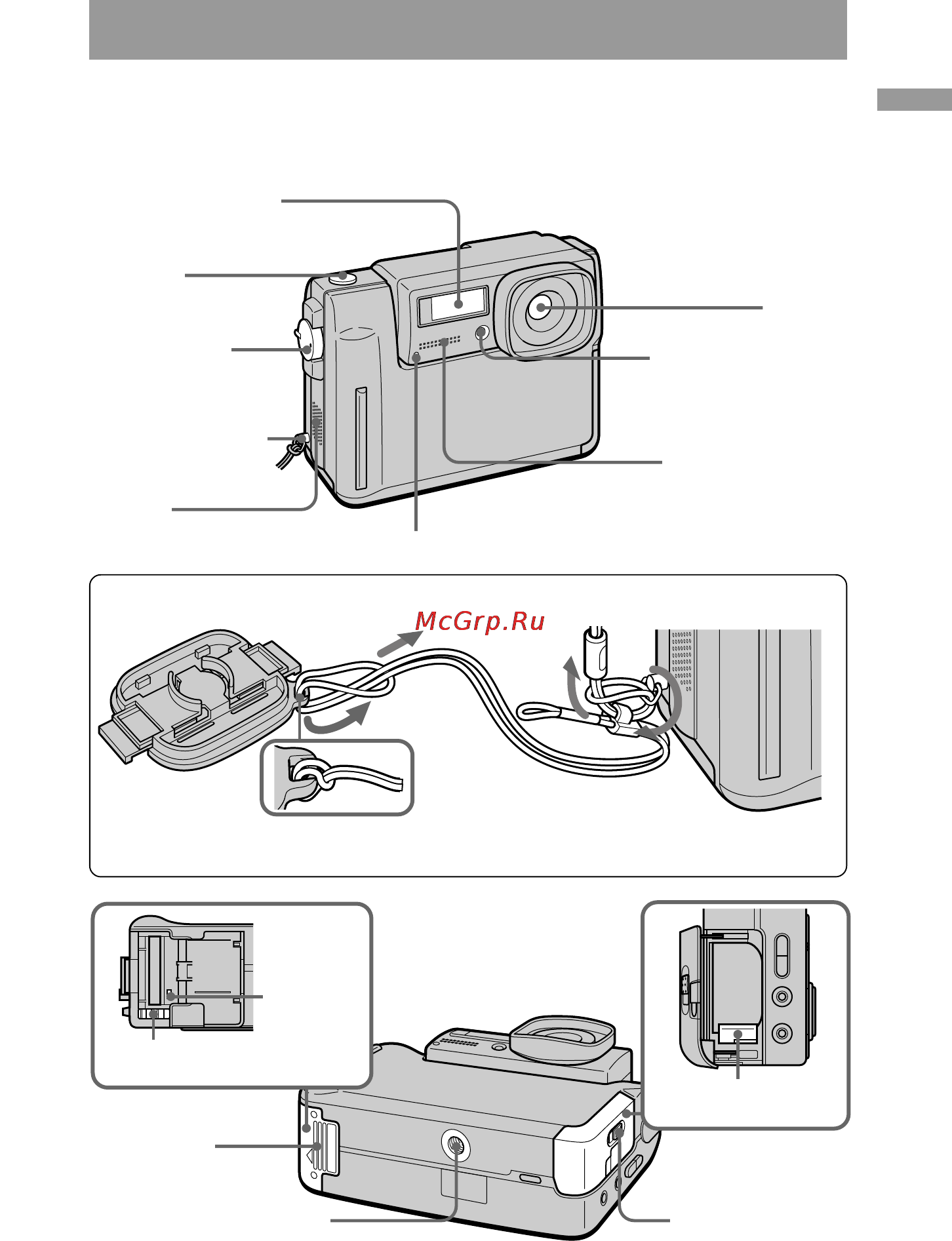 Sony Cyber-Shot DSC-F55 [59/108] Identificación de los componentes