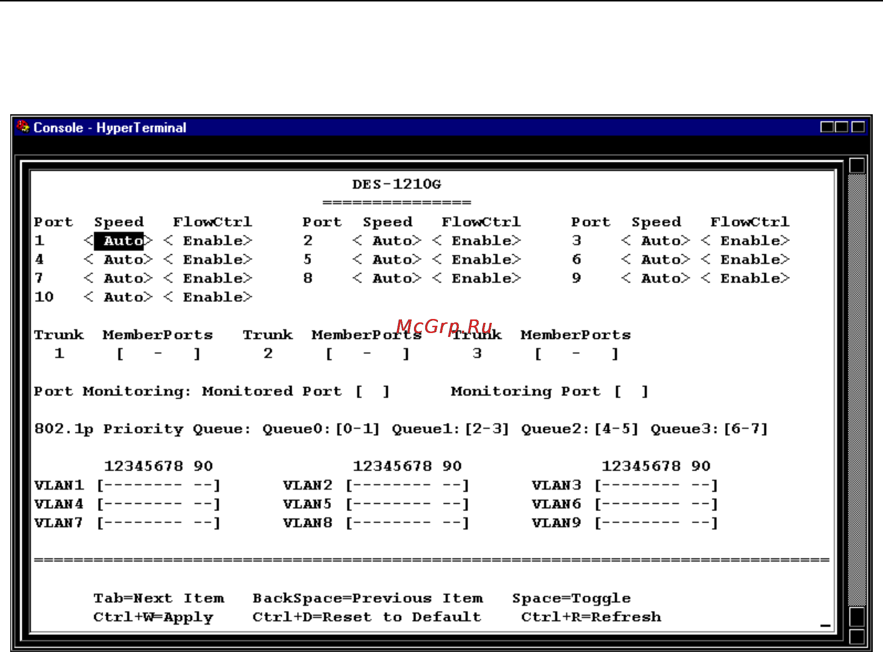 D-Link DES-1210G [21/36] User interface