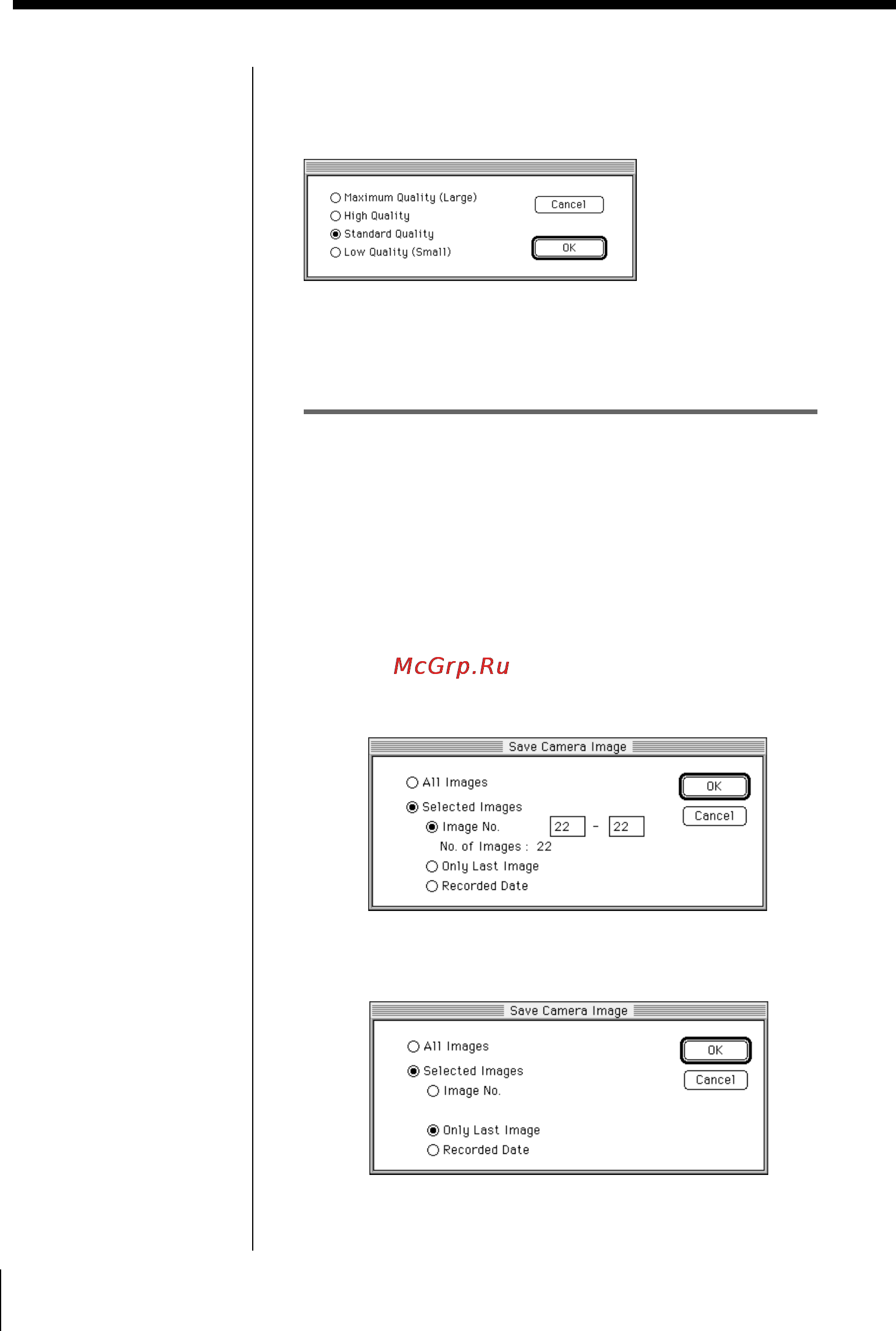Sony Cyber-Shot DSC-F1 [106/128] Saving the selected camera images without opening them