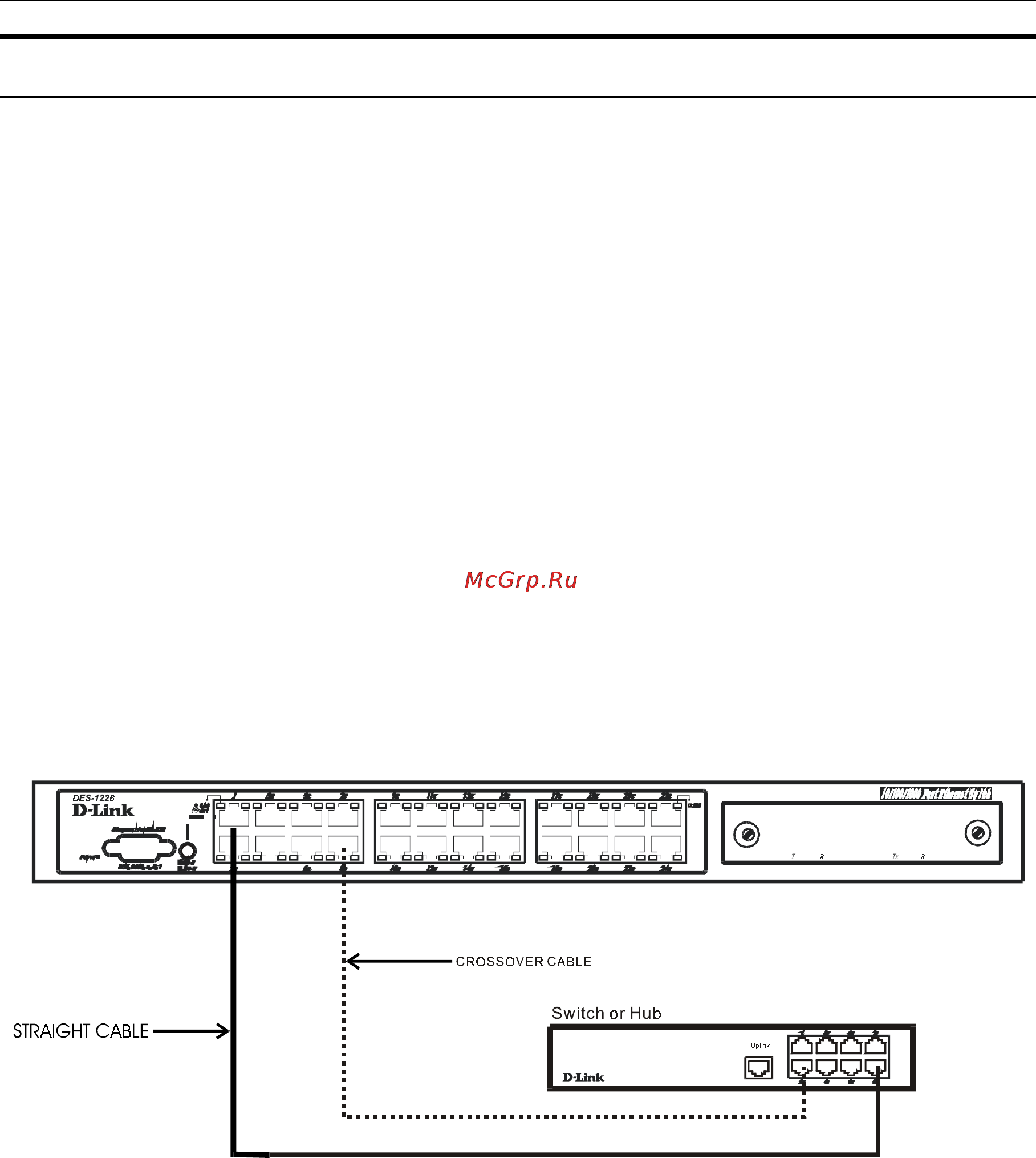 D-Link DES-1226 [23/42] Switch to hub or switch