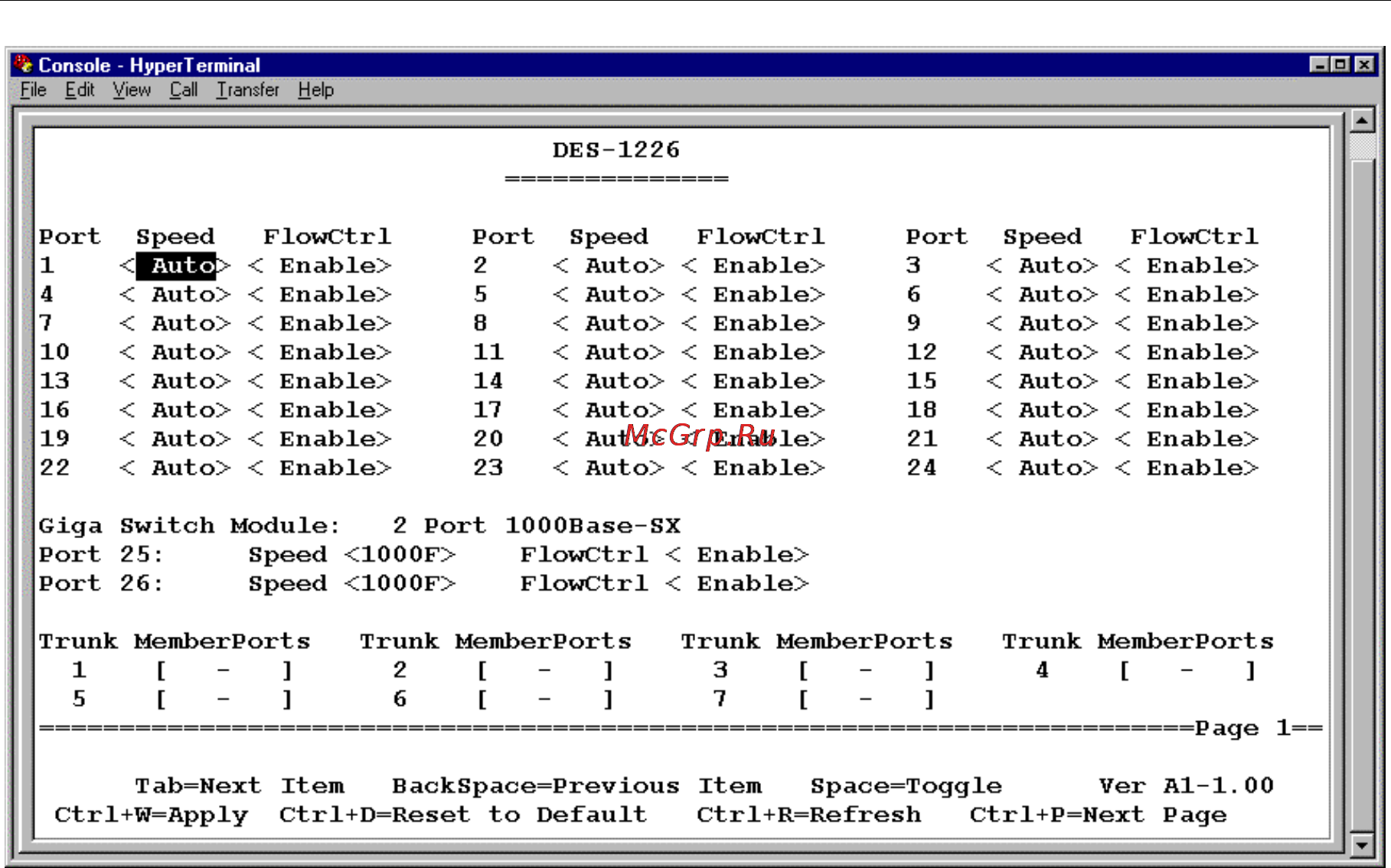 D-Link DES-1226 [26/42] User interface