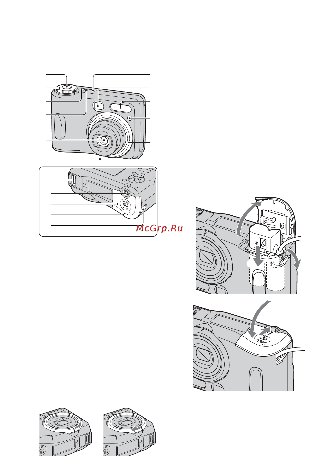 Sony Cyber-Shot DSC-S80 [126/211] Delarnas namn