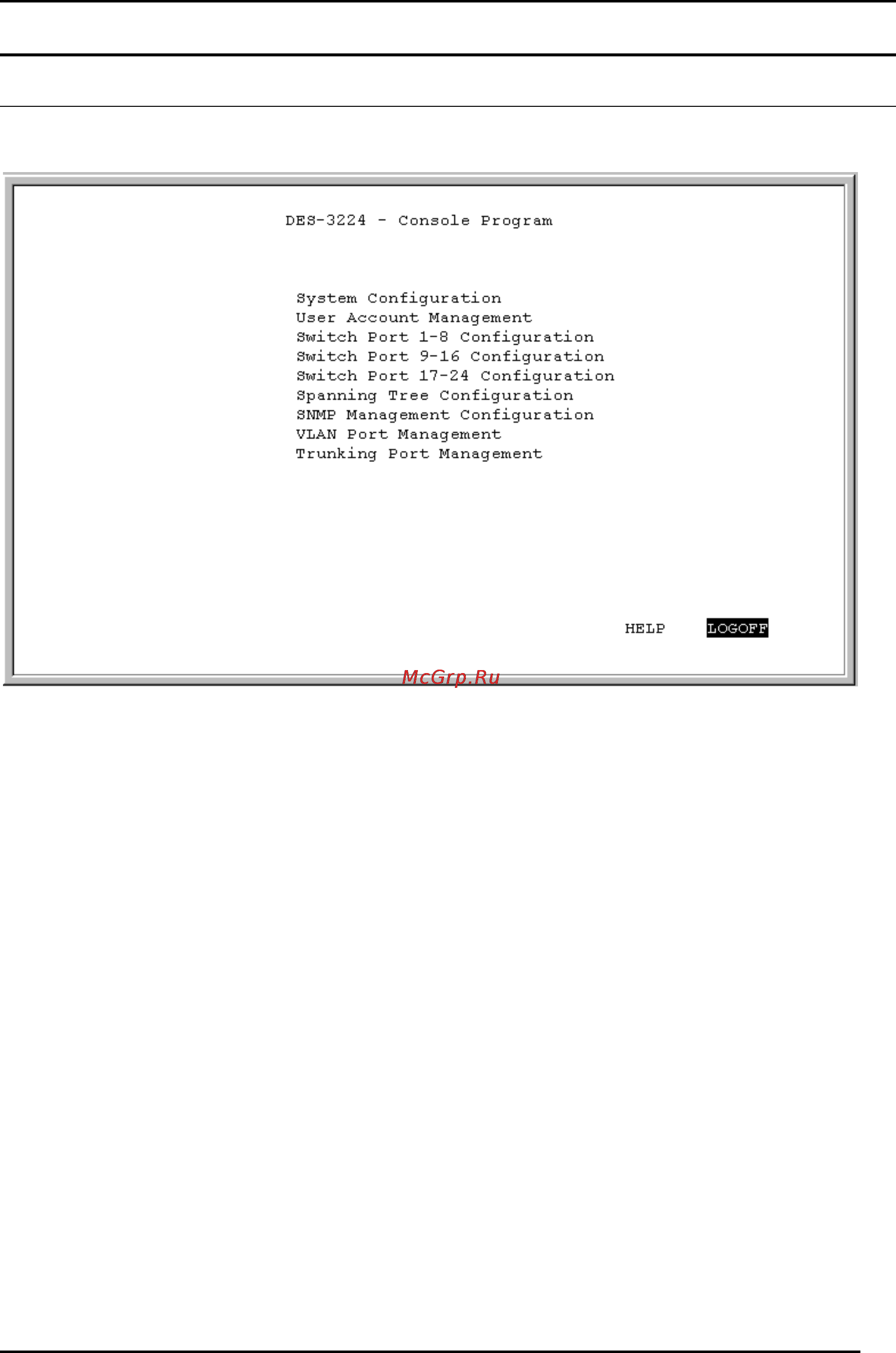 D-Link DFE-904 [30/75] Console program