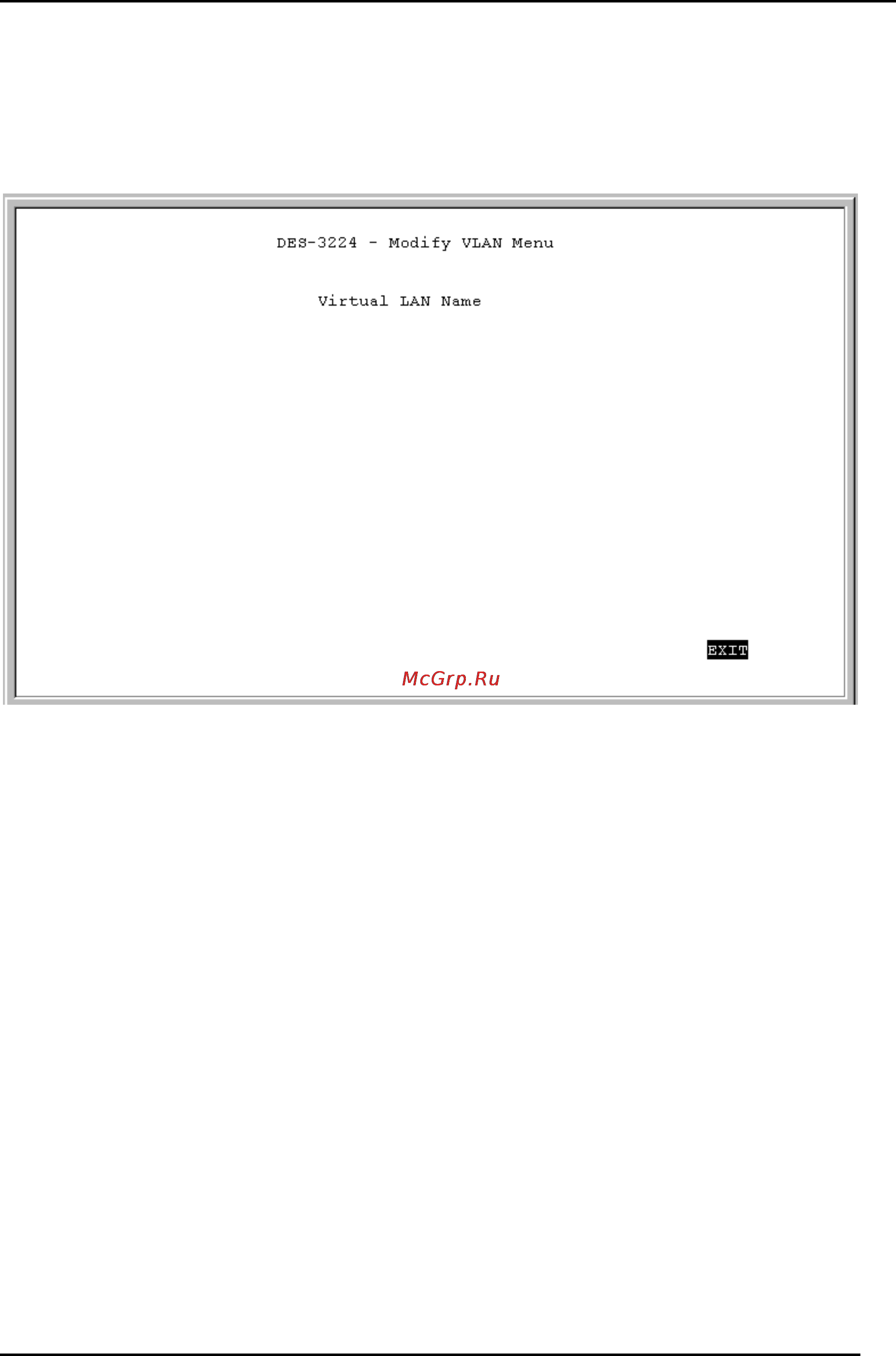 D-Link DES-3224 [61/75] Modify vlan menu