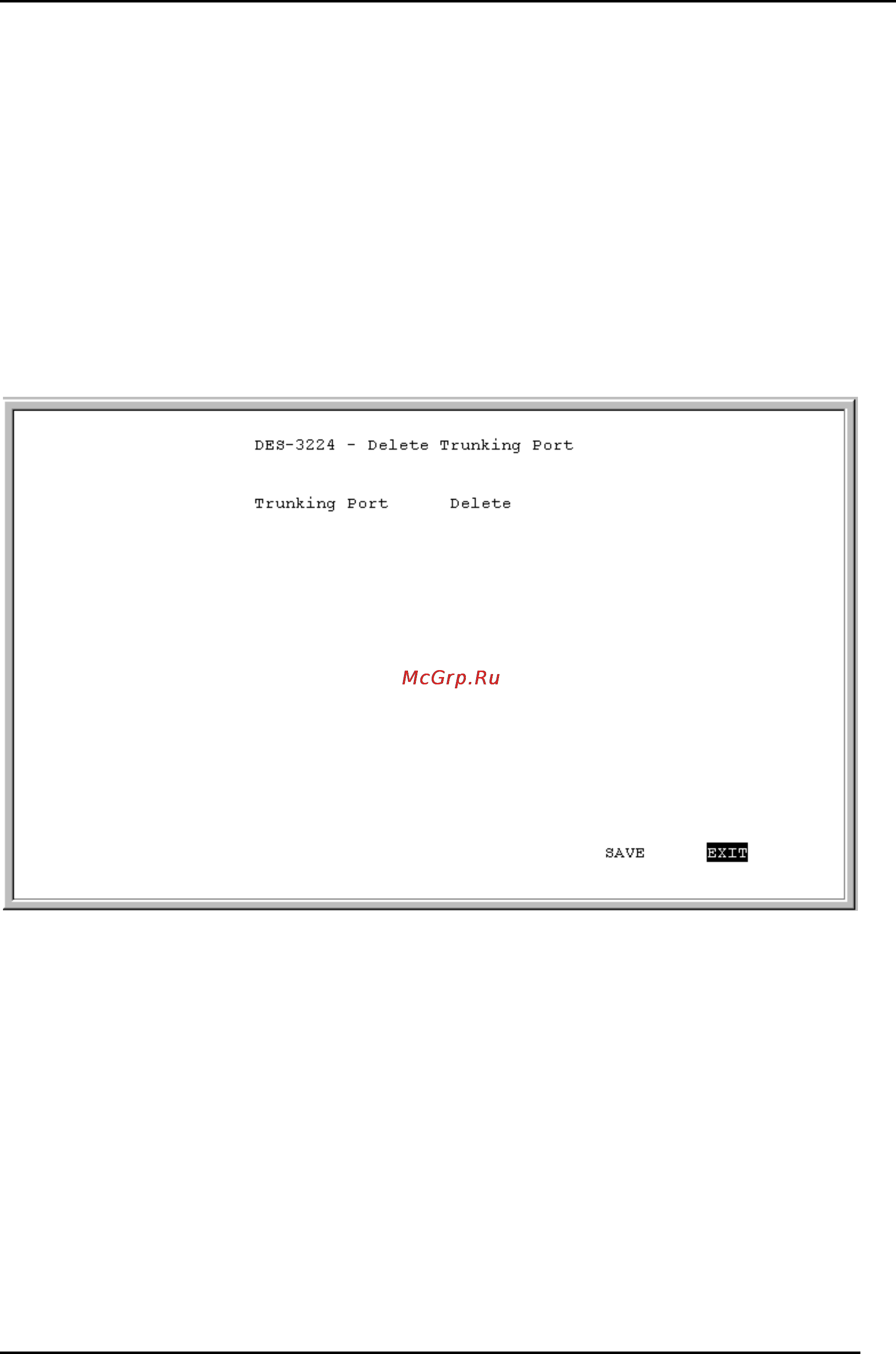 D-Link DFE-904 [65/75] Delete trunking port