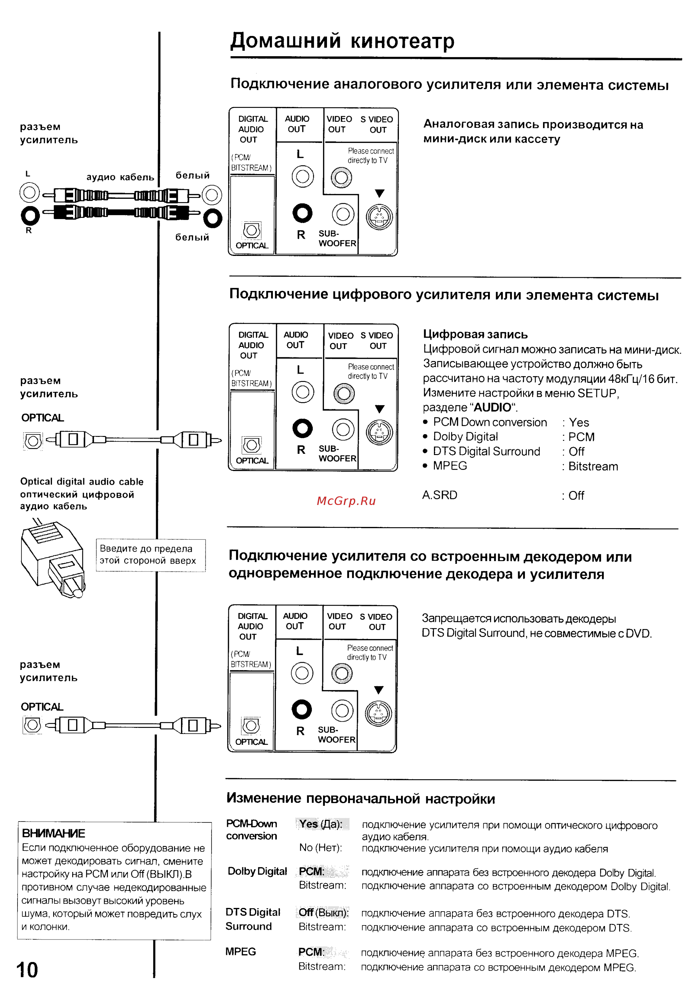 Panasonic DVD-RV32 [11/17] Домашний кинотеатр