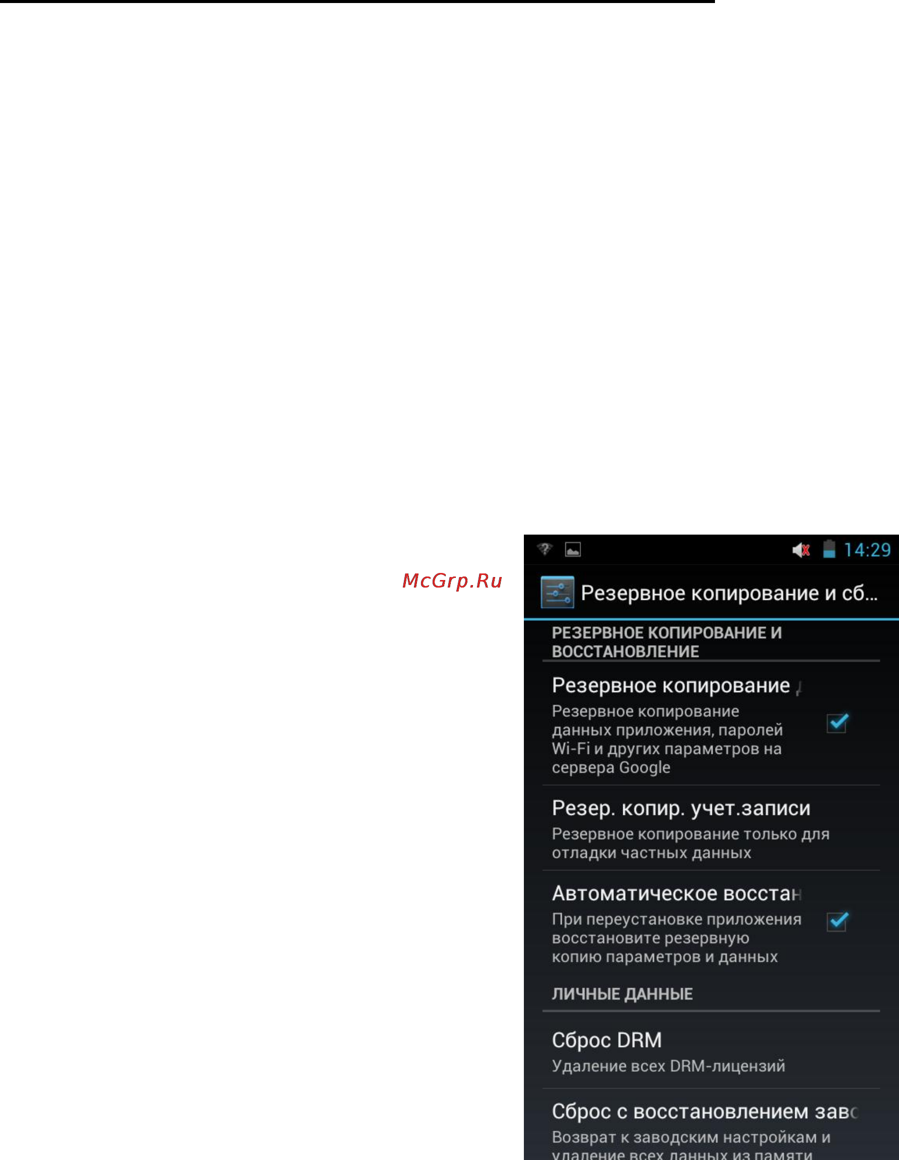 Explay sQuad 10.01 [70/79] Настройки конфиденциальности