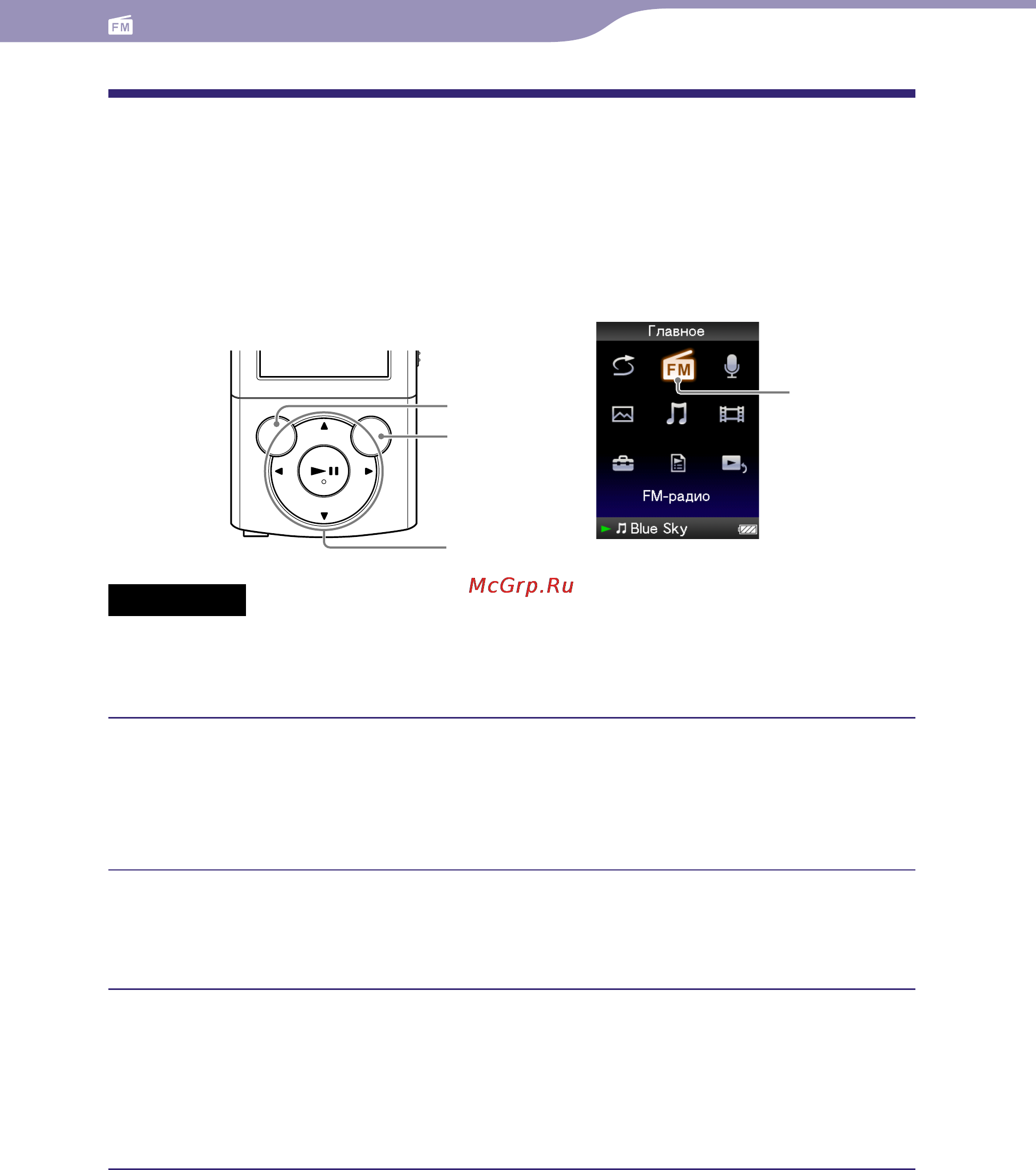 Sony NWZ-E444 8Gb Black [70/133] Запись fm радио