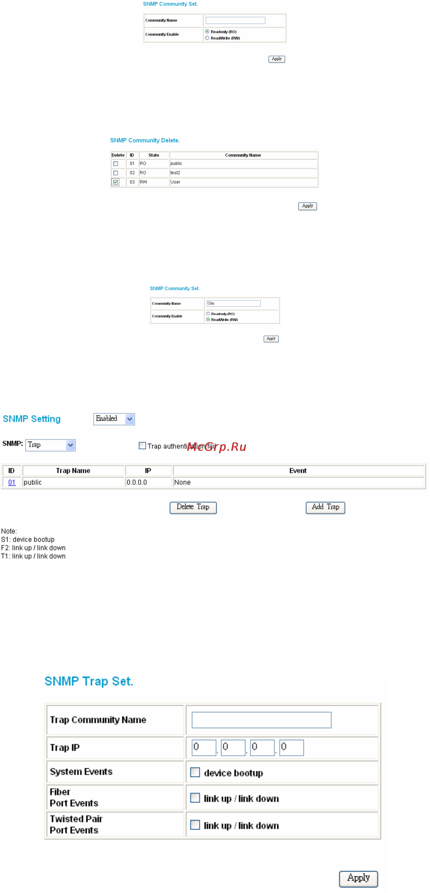 D-Link DES-1226G [16/28] Configure snmp trap