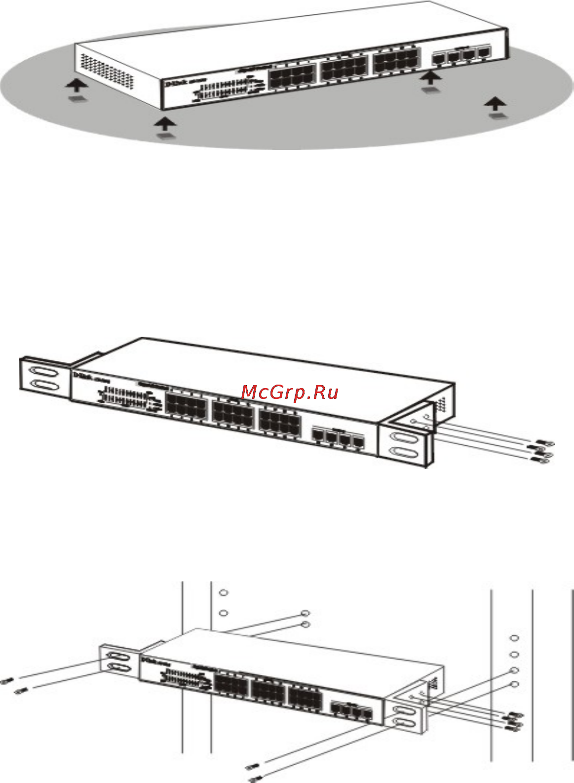 D-Link DES–1228 [7/28] Installation