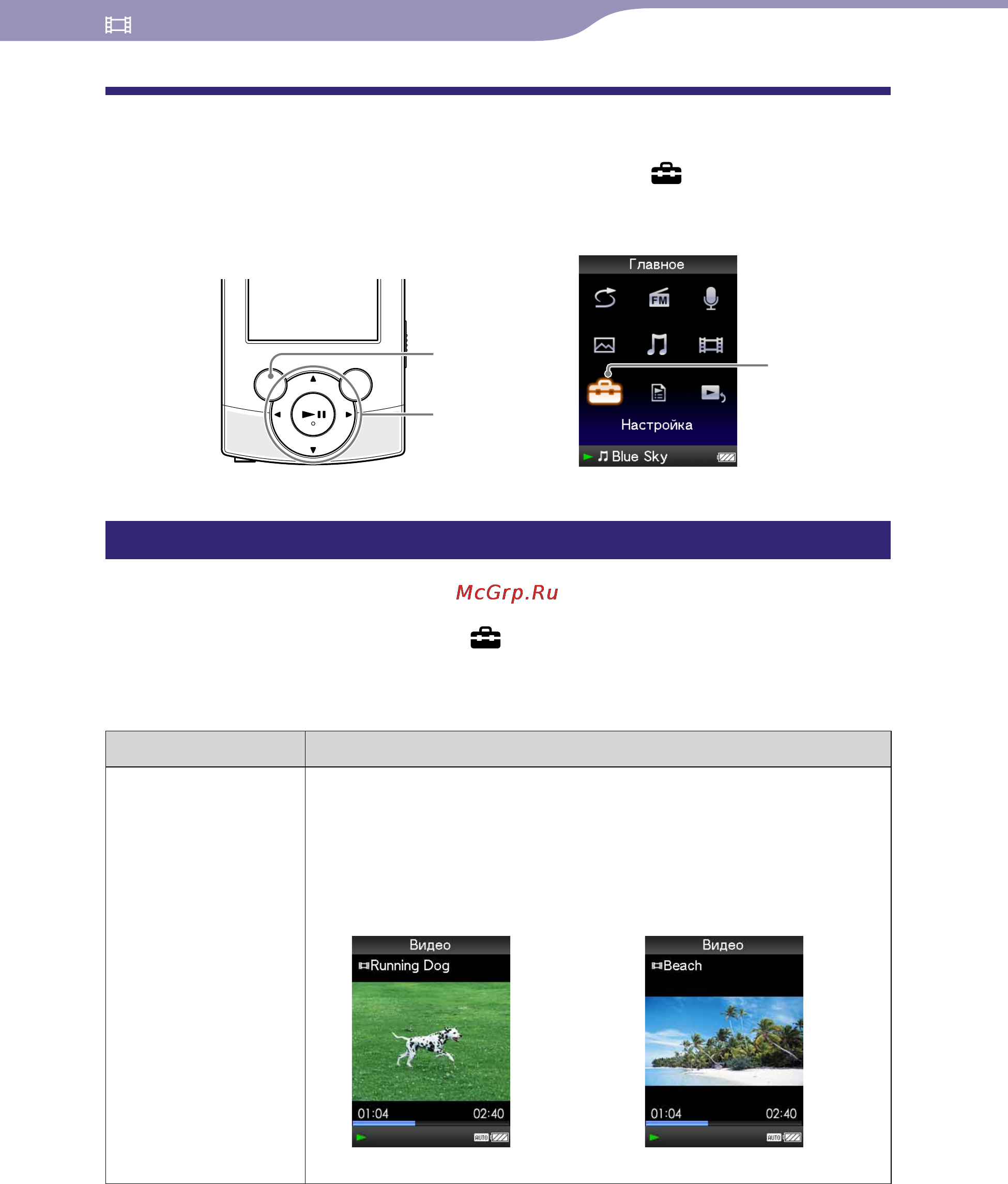 Sony NWZ-S544 8Gb Black [54/133] Настройка масштаба