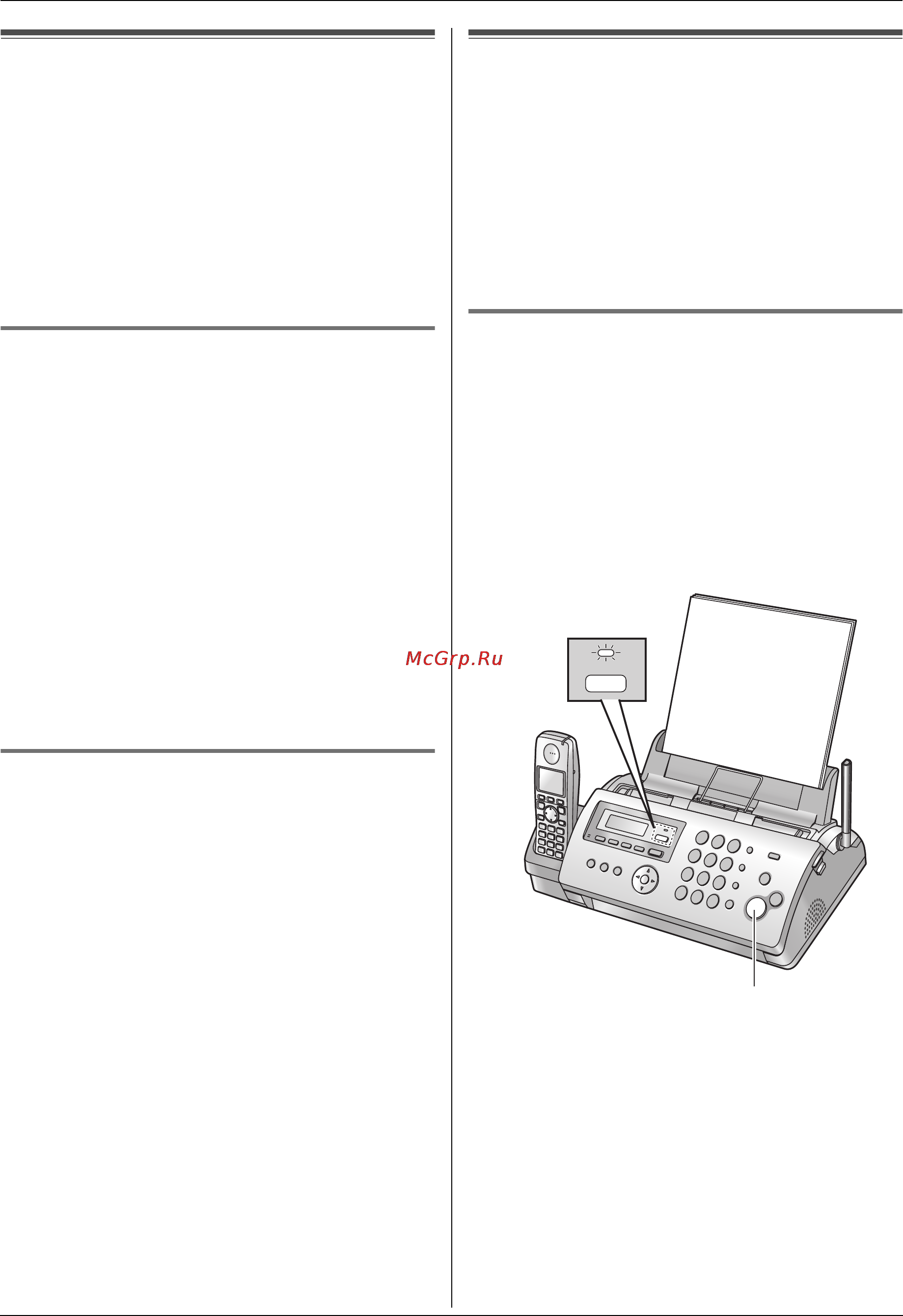 Panasonic KX-FC228RU [30/76] Использование автоответчика и или факса режим ао факс в качестве телефона