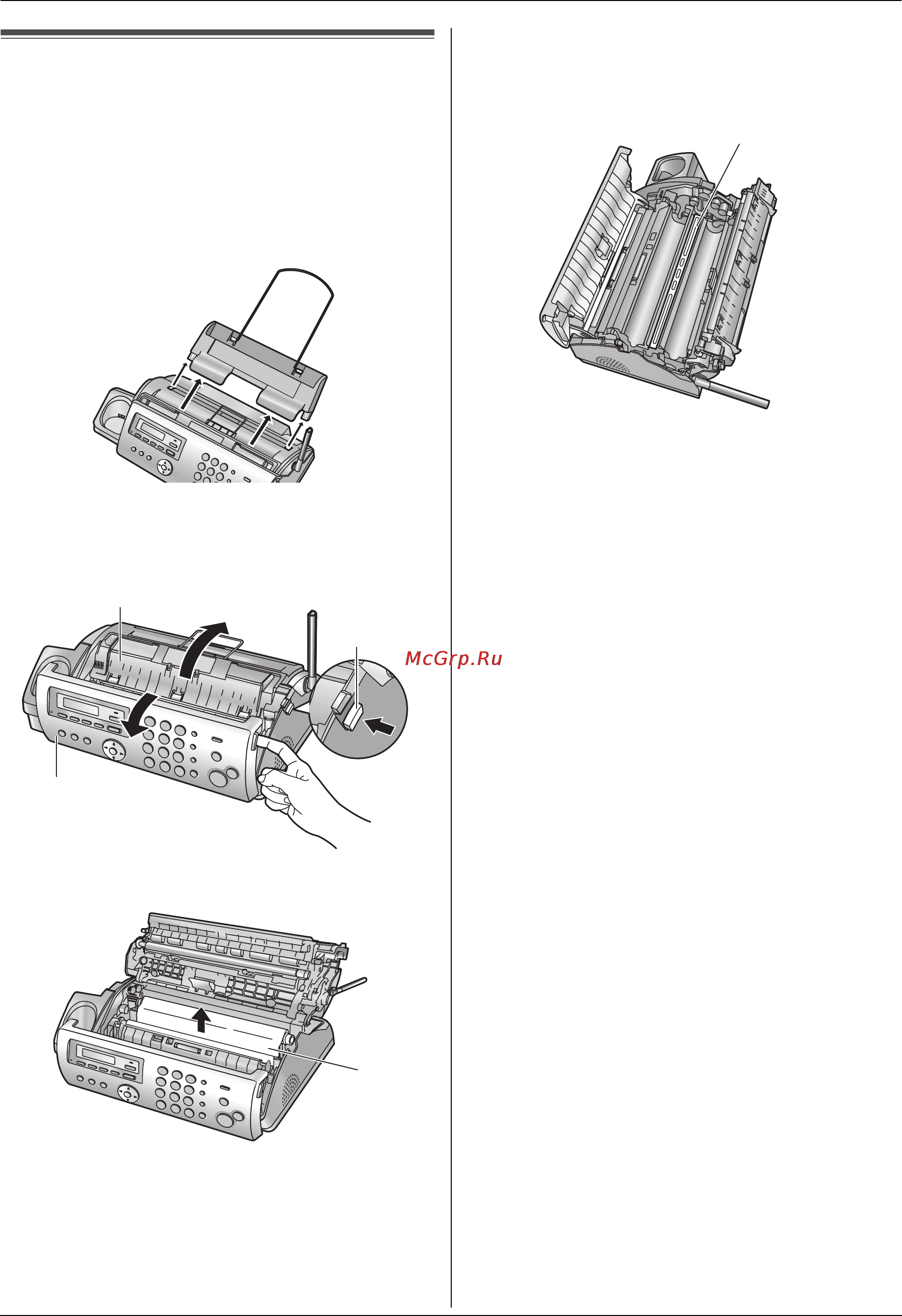 Panasonic KX-FC228RU [71/76] Чистка термоголовки