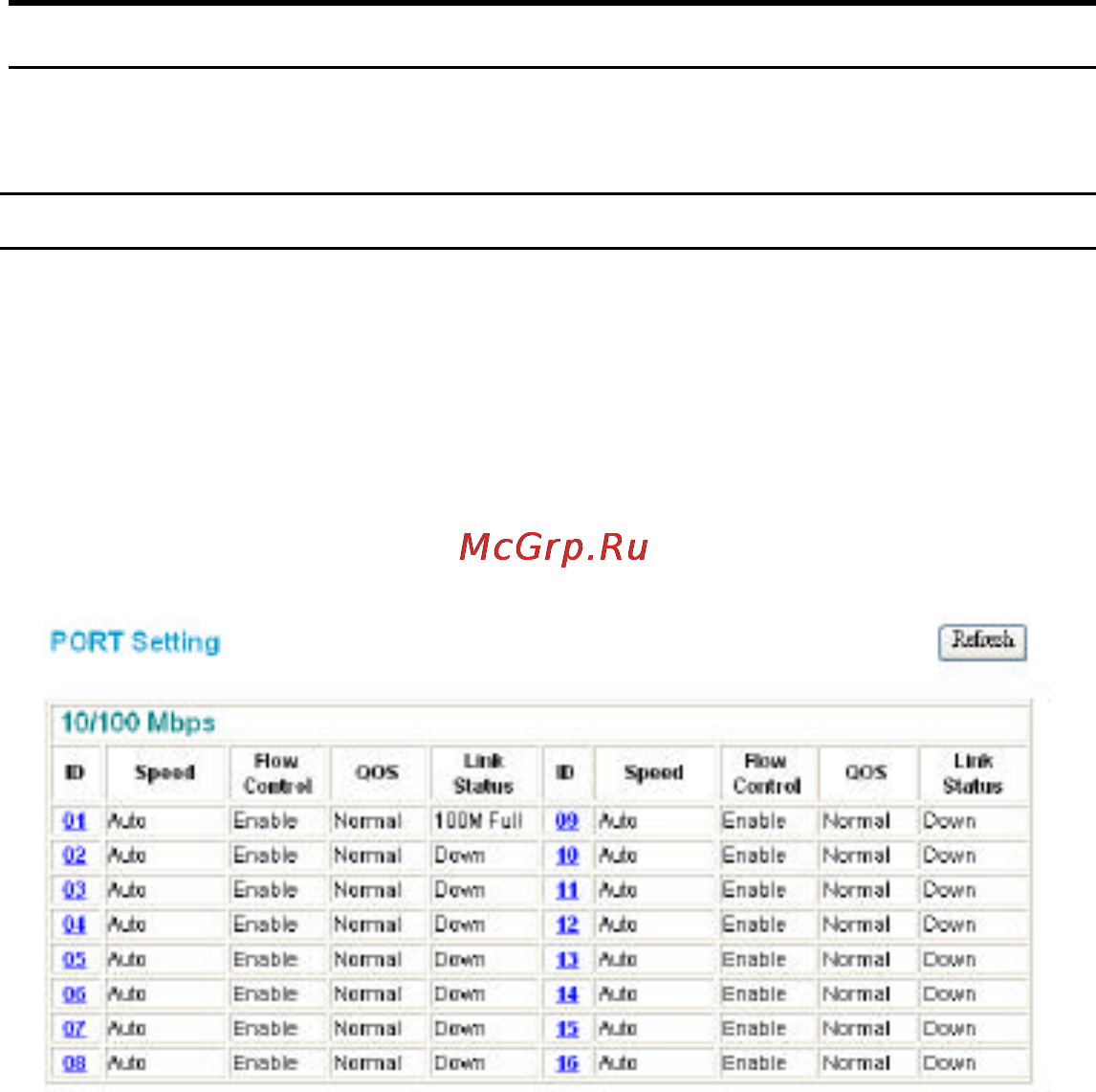 D-Link DES-1316 [30/53] Port settings