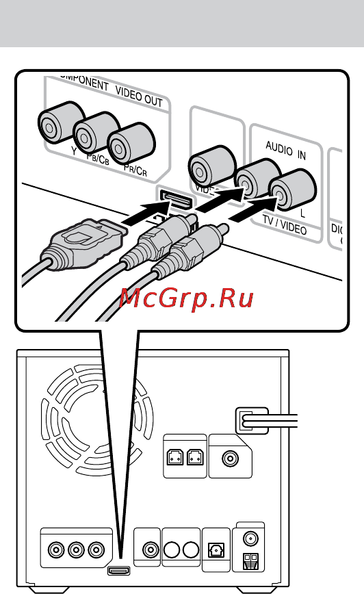 Sony CMT-DH70 SWR [164/279] Вибір під єднання hdmi out
