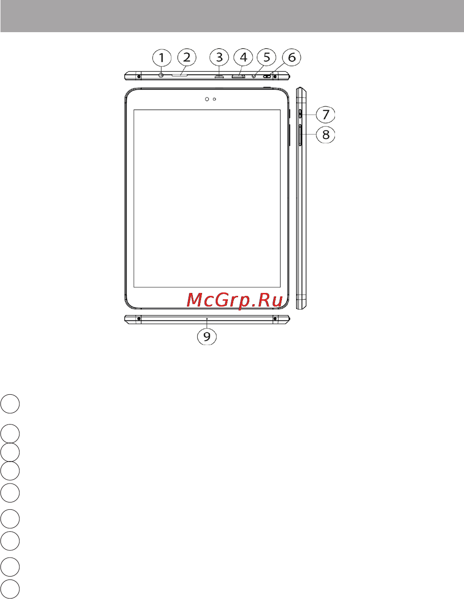 Texet TM-7853 8Gb [16/62] Общий вид планшетного компьютера