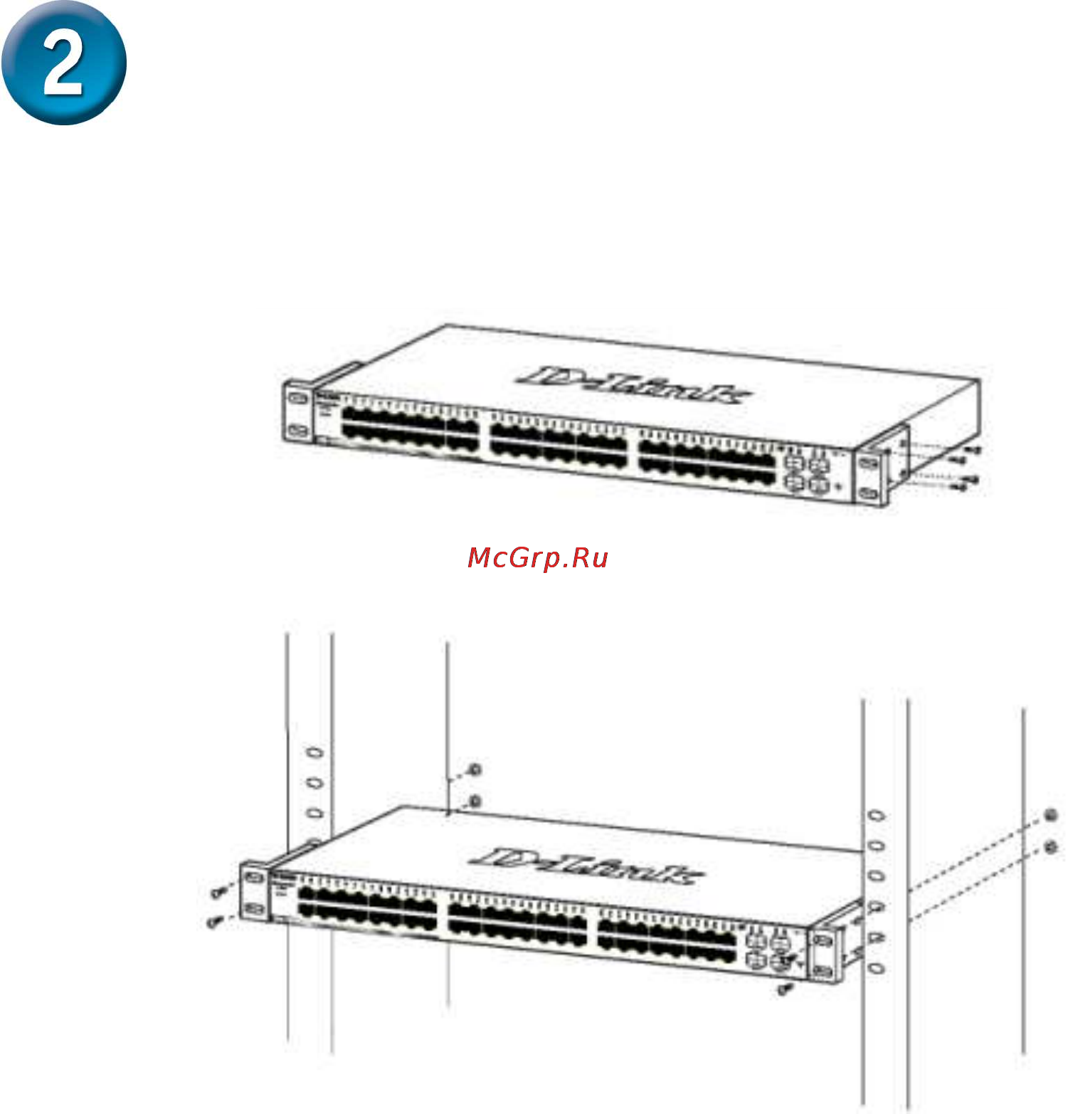 D-Link DGS-1248T [3/10] Установка в стойку
