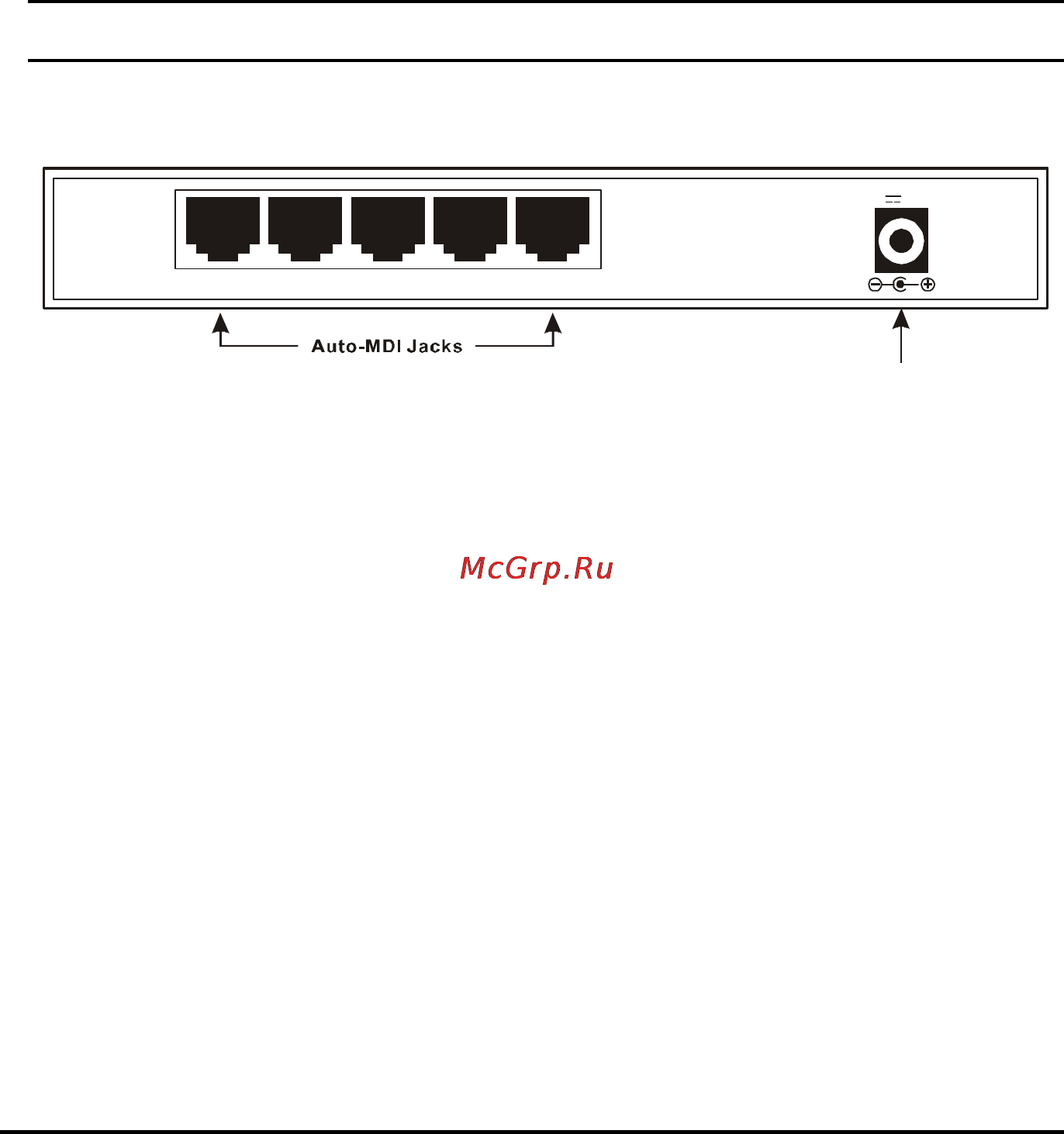 D-Link DGS-1005D [9/18] Rear panel