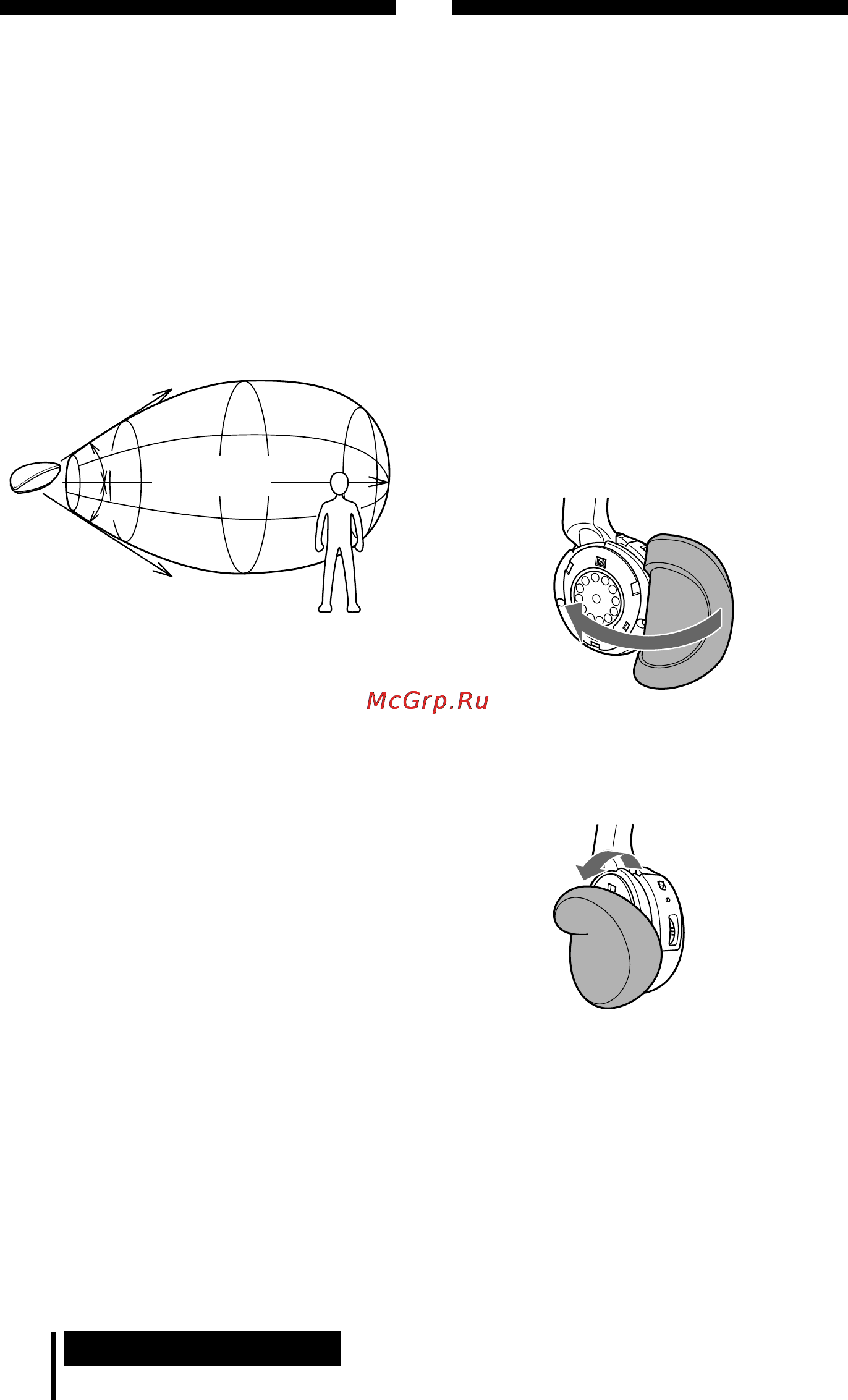 Sony MDR-IF140K [10/40] The effective area of the transmitter