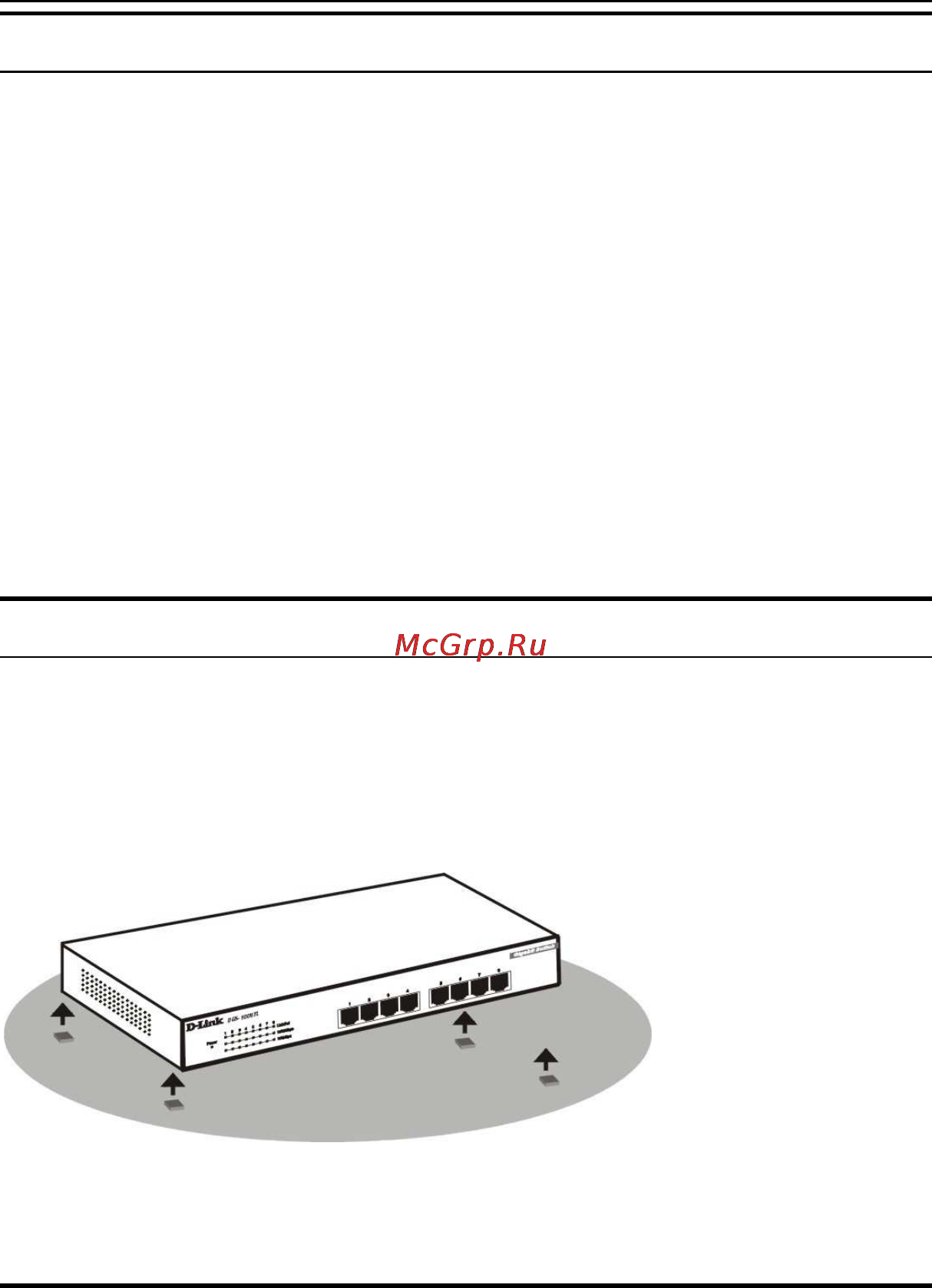 D-Link DGS-1008TL [11/17] Desktop or shelf installation