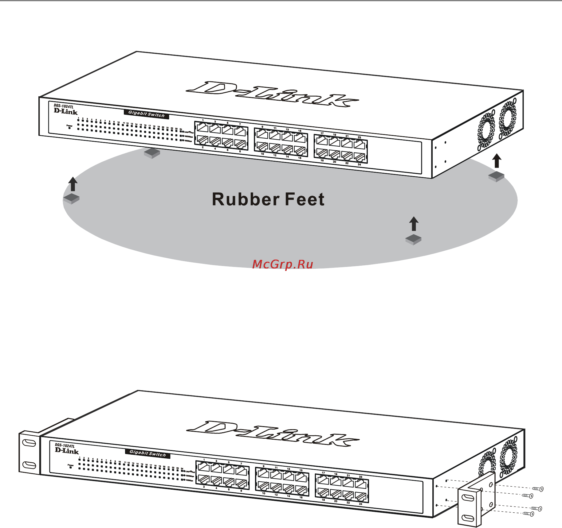 D-Link DGS-1024D [13/32] Installing the switch in a rack