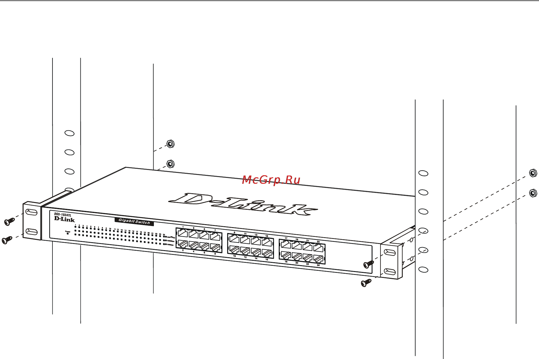 D-Link DGS-1024TG [14/32] Power on