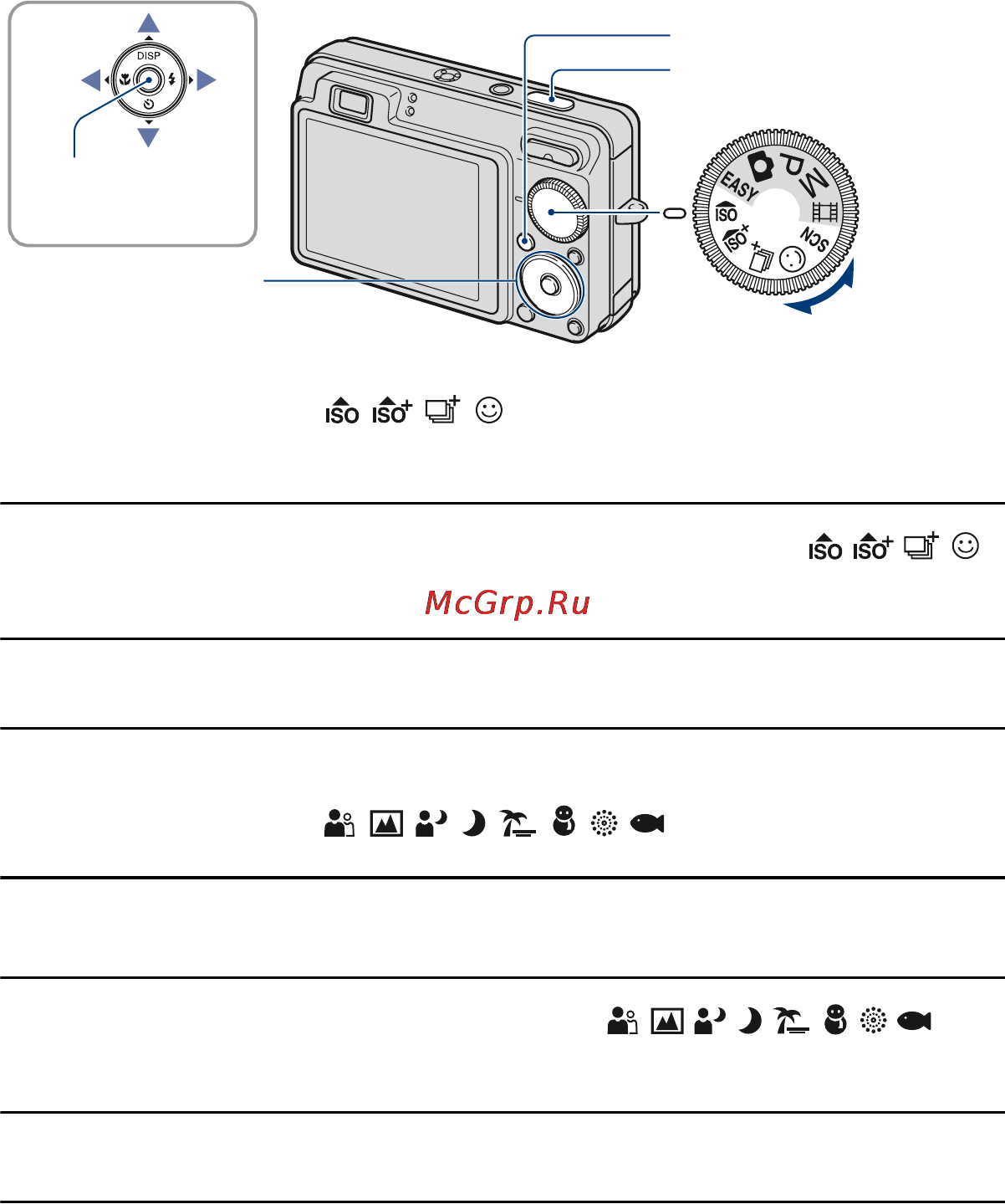 Sony Cyber-Shot DSC-W300 [30/162] Выберите режим в scn