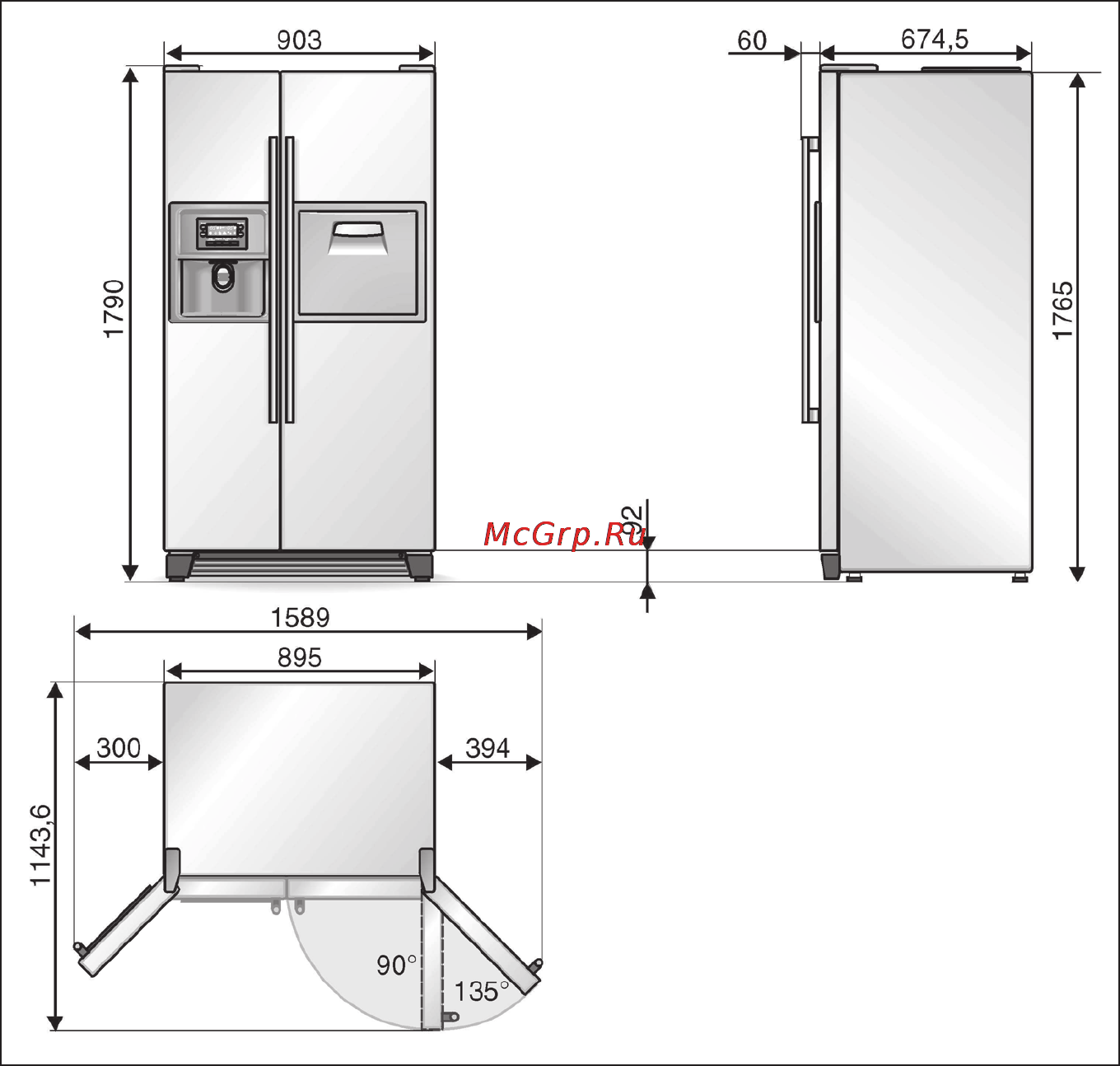 Siemens KA..N [29/35] Габариты прибора и монтажные размеры