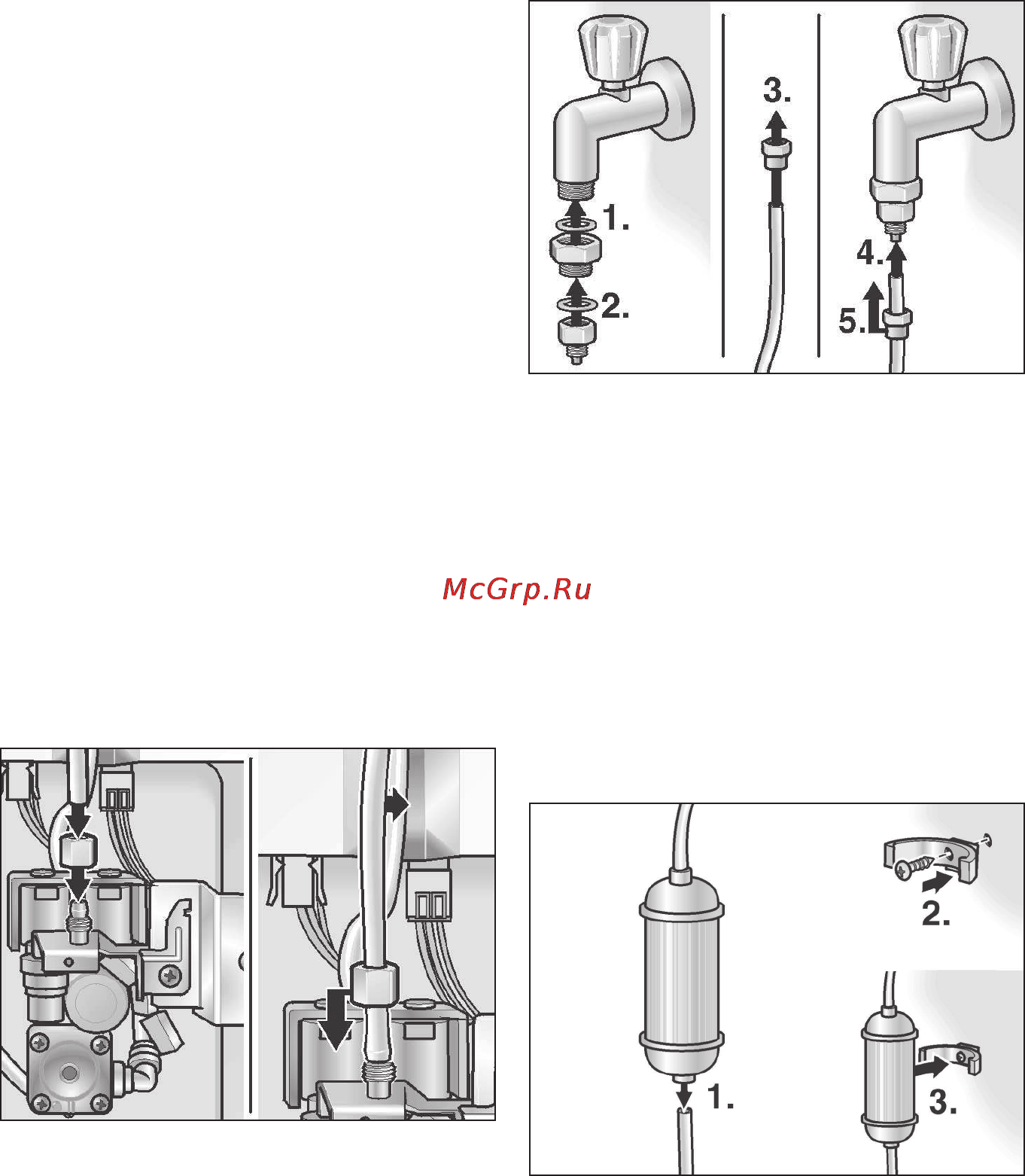 Siemens KA..N [32/35] Подключение прибора к сети водоснабжения