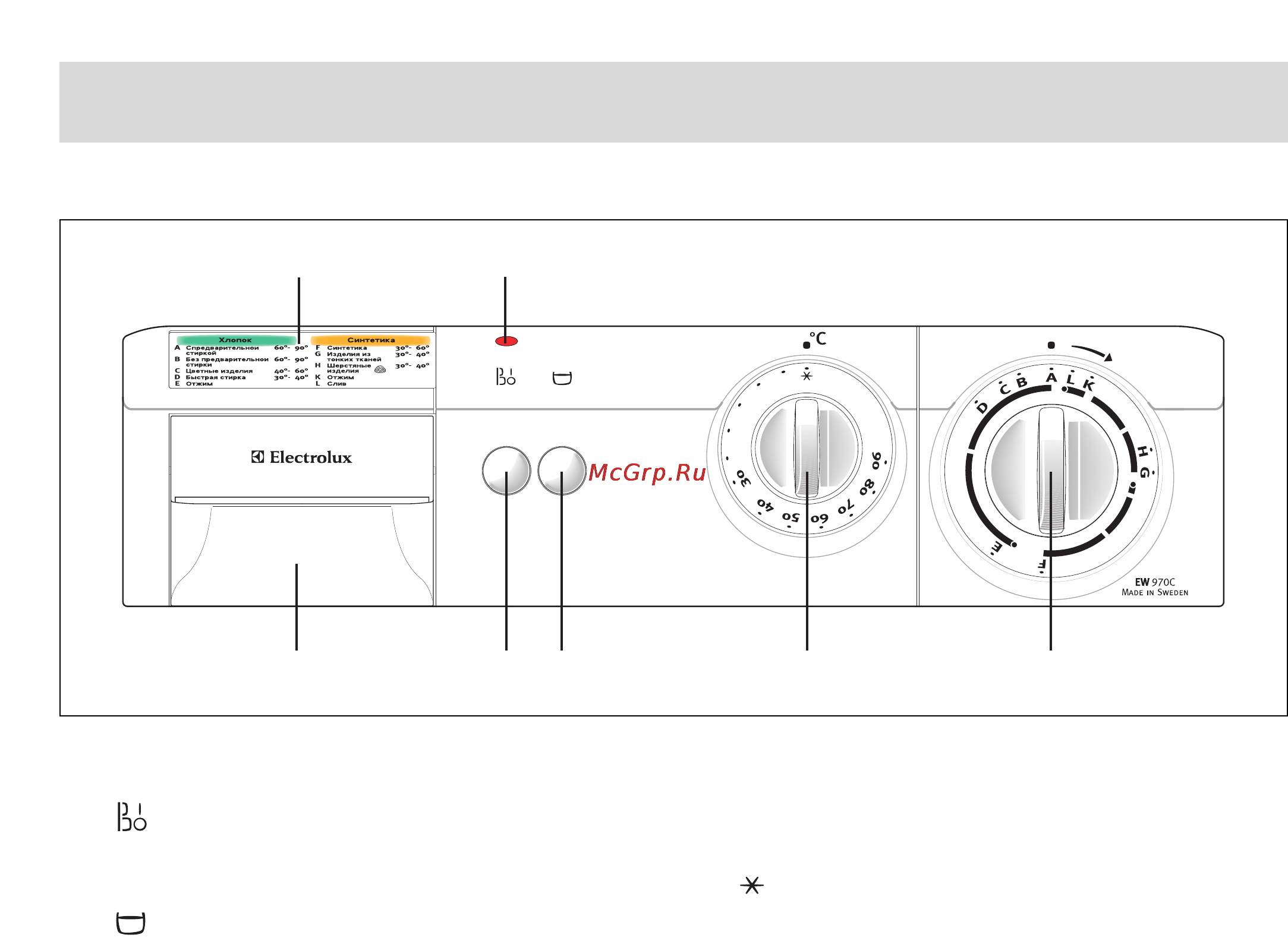 Electrolux EW 970 C [6/30] Detali i lementy sistemy stiralxnoj ma iny