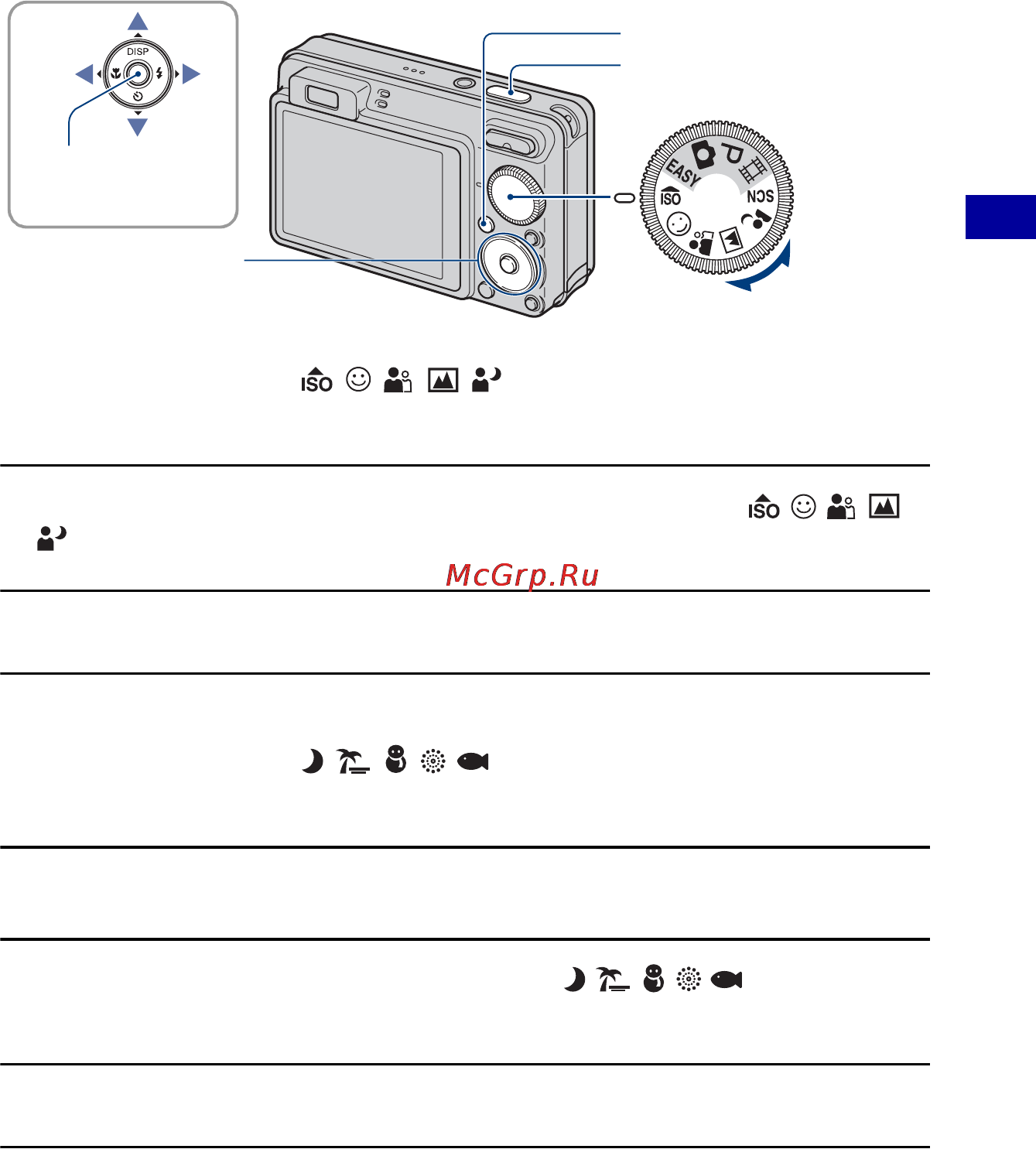 Sony Cyber-Shot DSC-W170 [31/154] Съемка неподвижных изображений выбор сцены