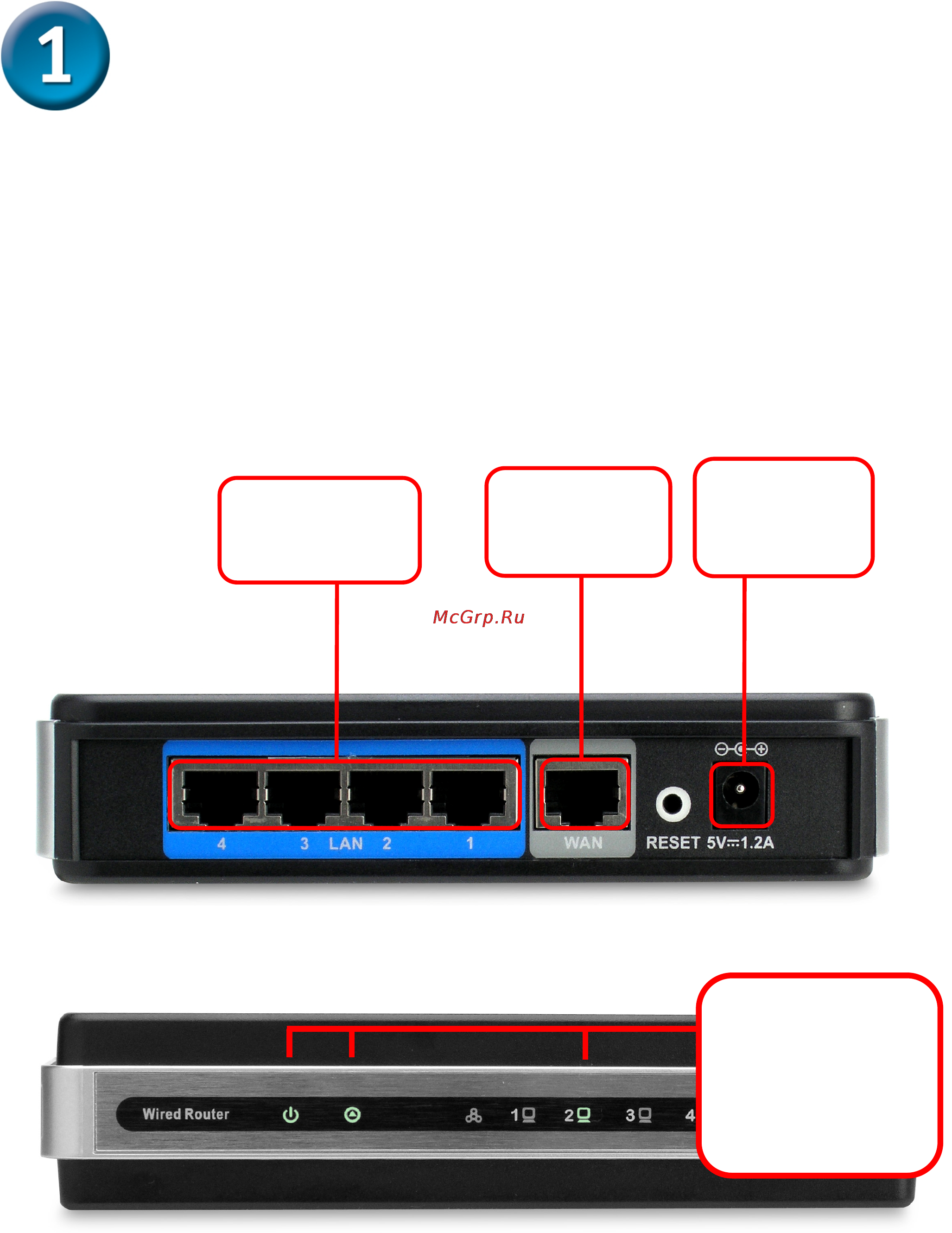 D-Link DIR-100 [2/4] B подключите один конец кабеля ethernet в любой порт lan на задней панели