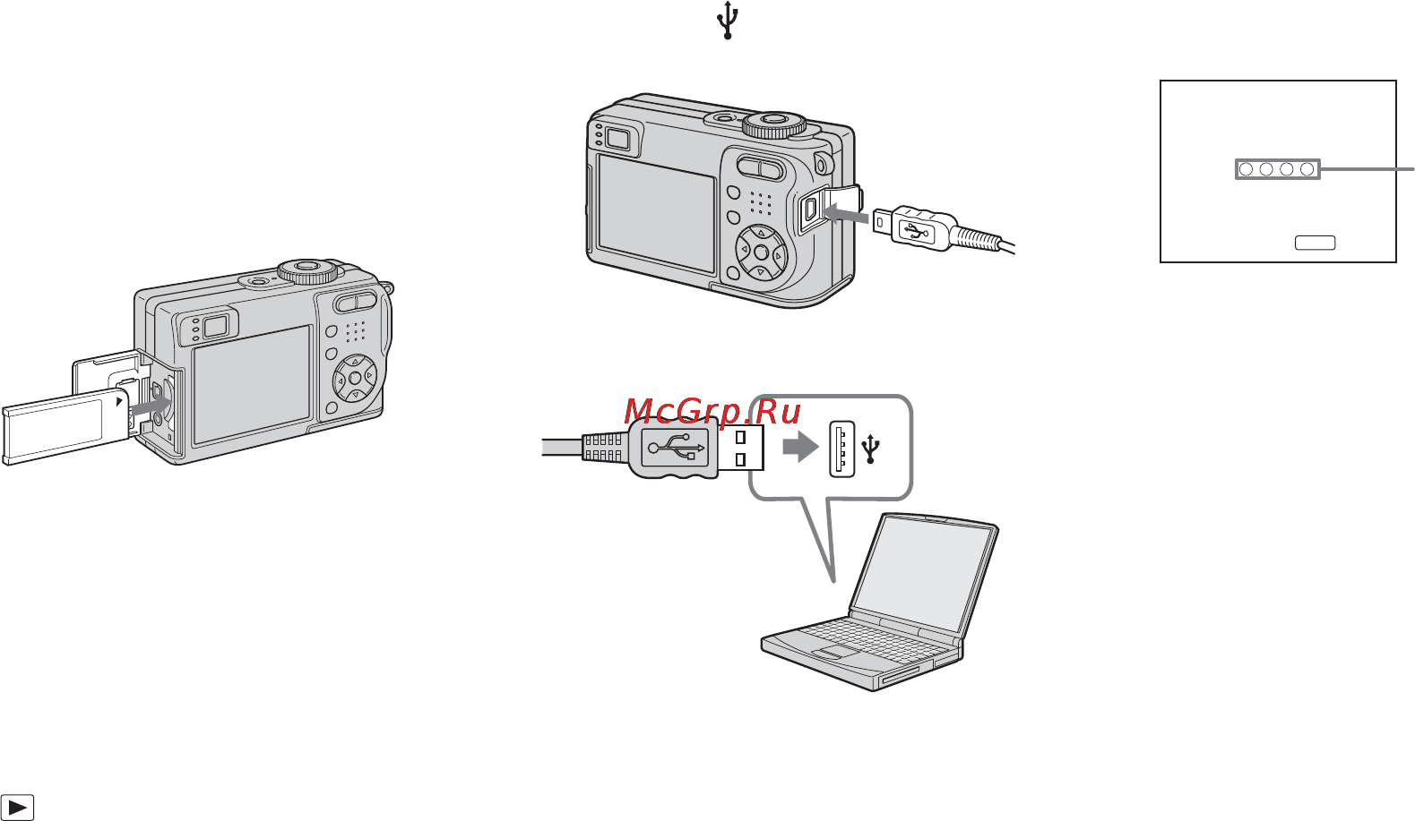 Sony Cyber-Shot DSC-W1 [232/276] Anslutning av kameran till datorn